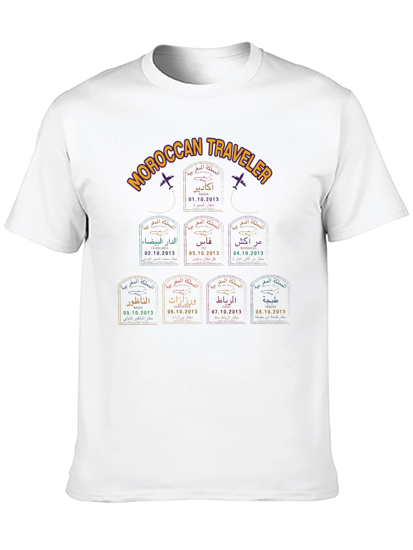 Moroccan Traveler Stamp T-Shirt