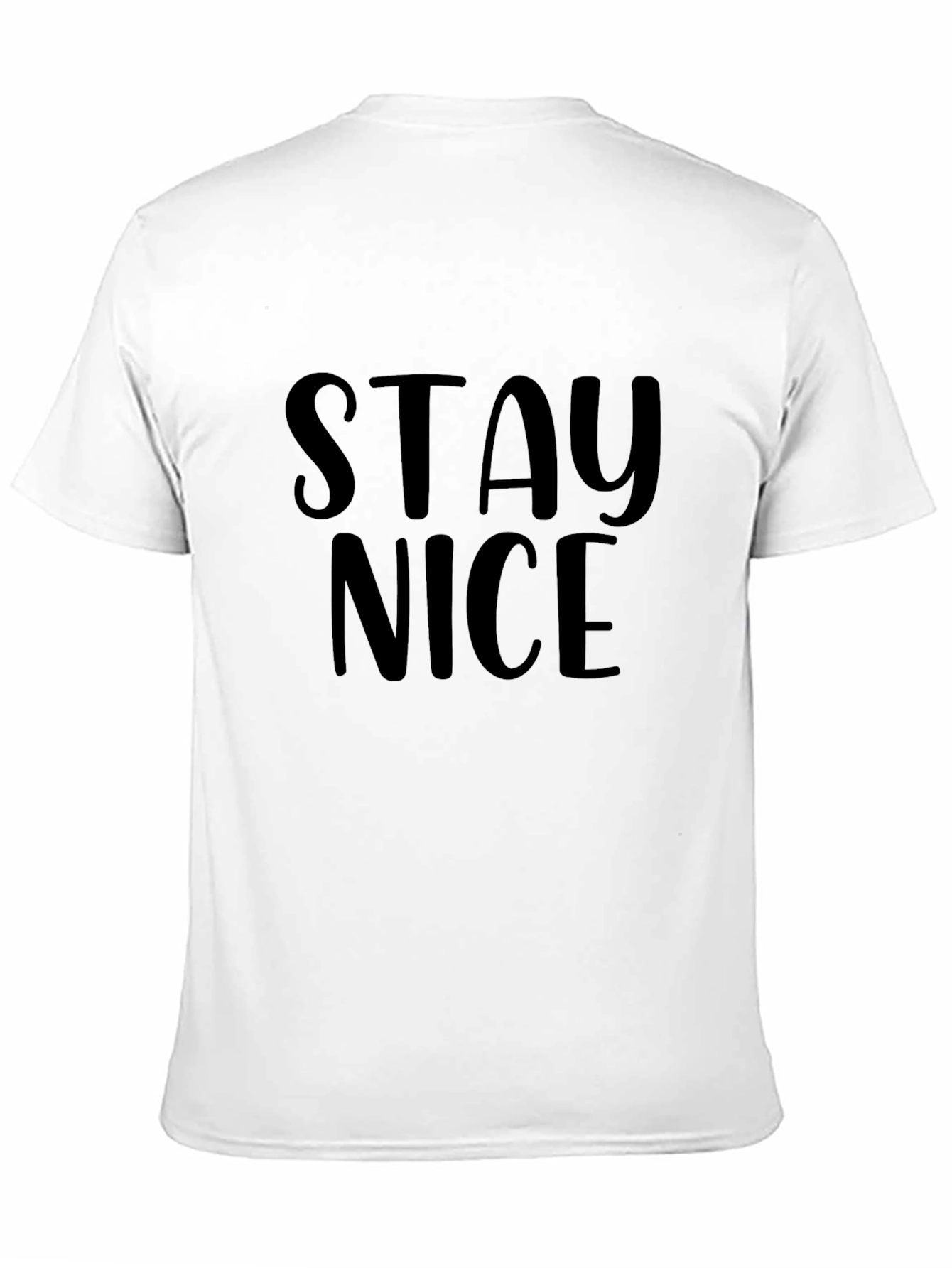 Stay Nice Black Graphic T-Shirt