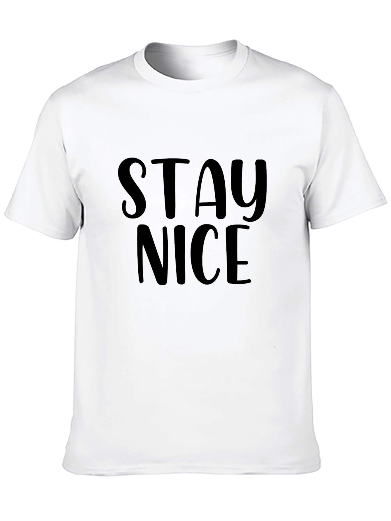 Stay Nice Black Graphic T-Shirt