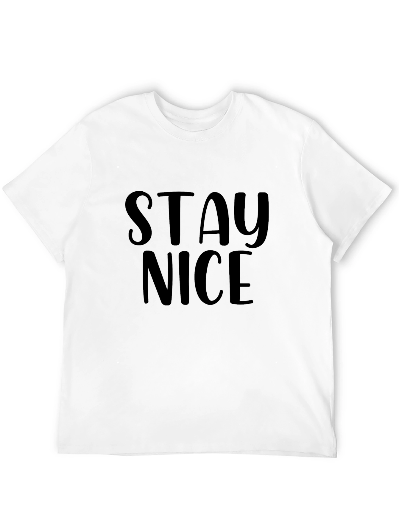 Stay Nice Black Graphic T-Shirt