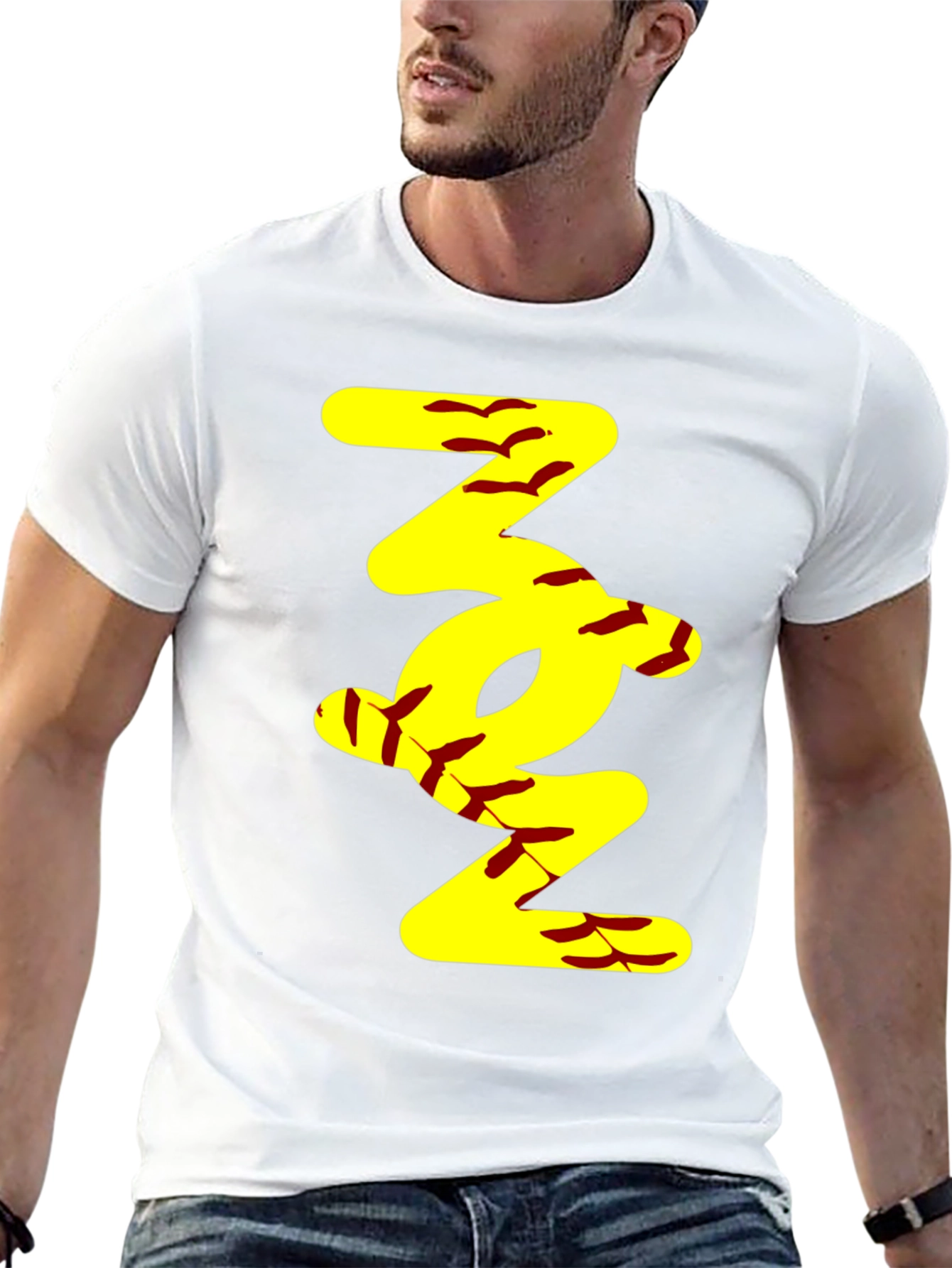 Softball Stitch Tee - Trendy Sportswear