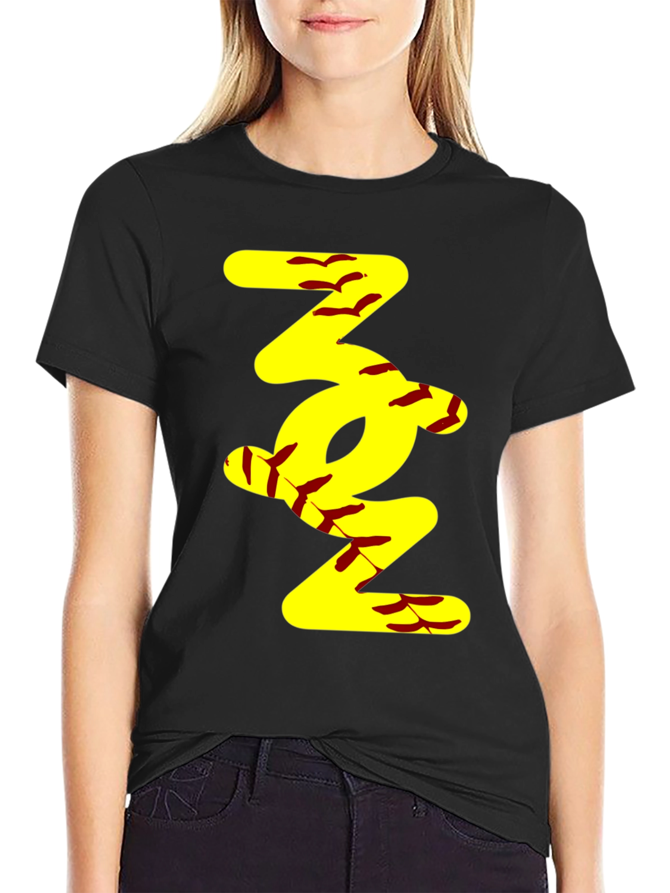Softball Stitch Tee - Trendy Sportswear