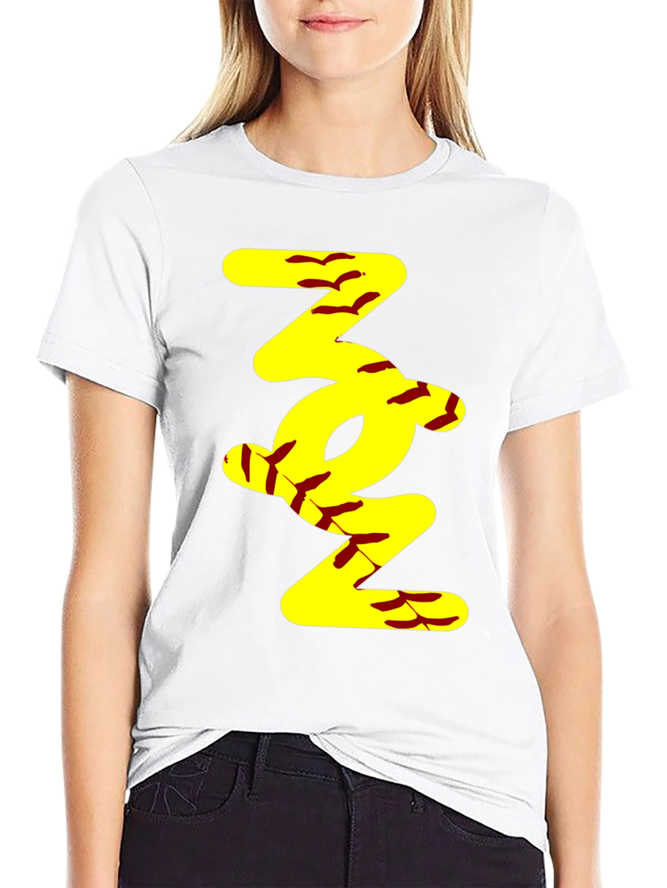 Softball Stitch Tee - Trendy Sportswear