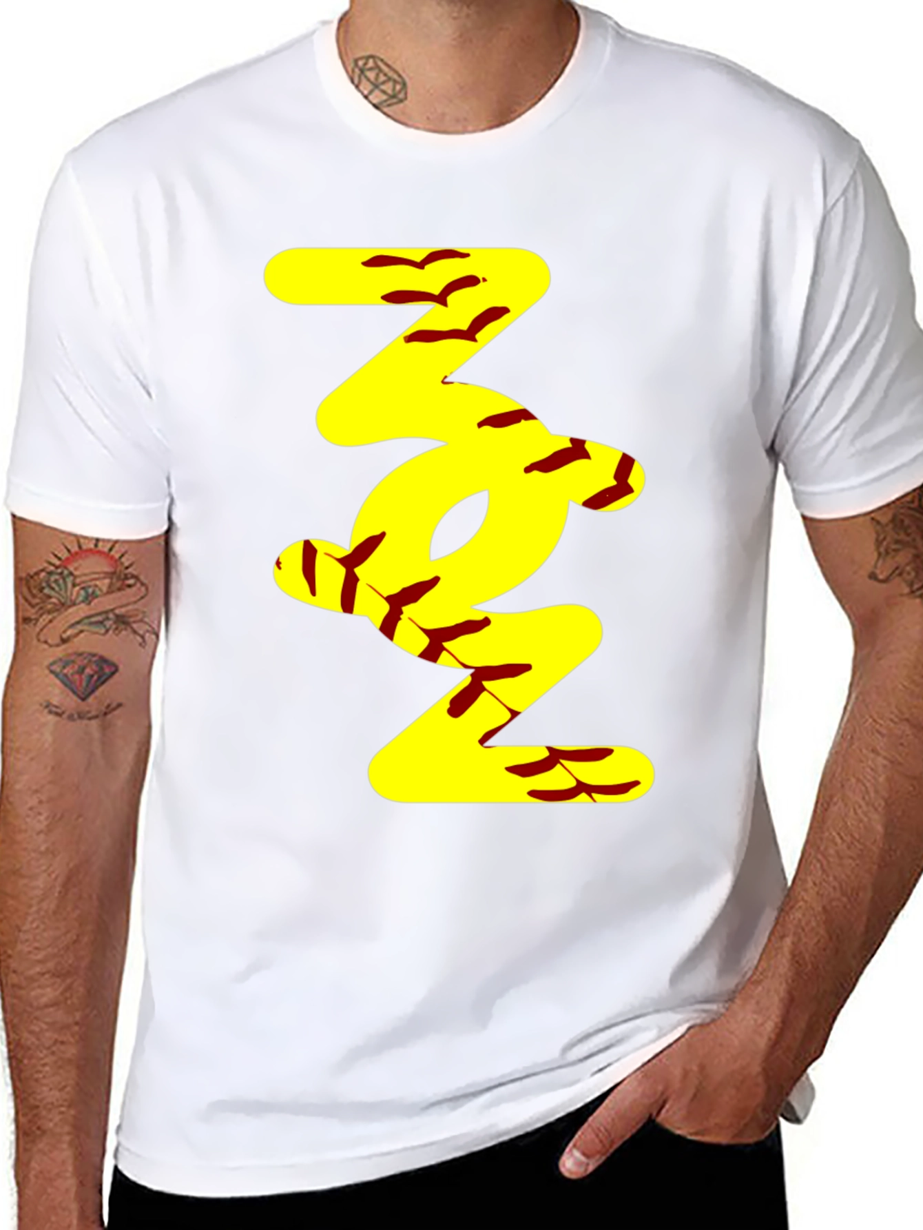 Softball Stitch Tee - Trendy Sportswear