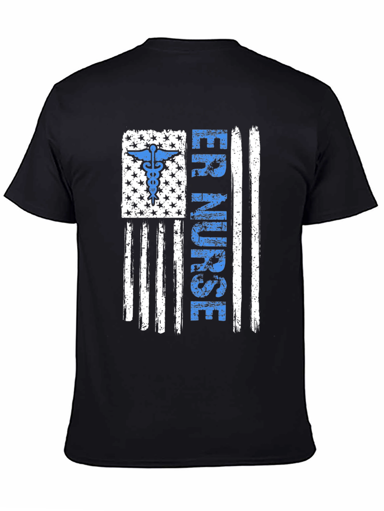 ER Nurse American Flag Graphic Tee