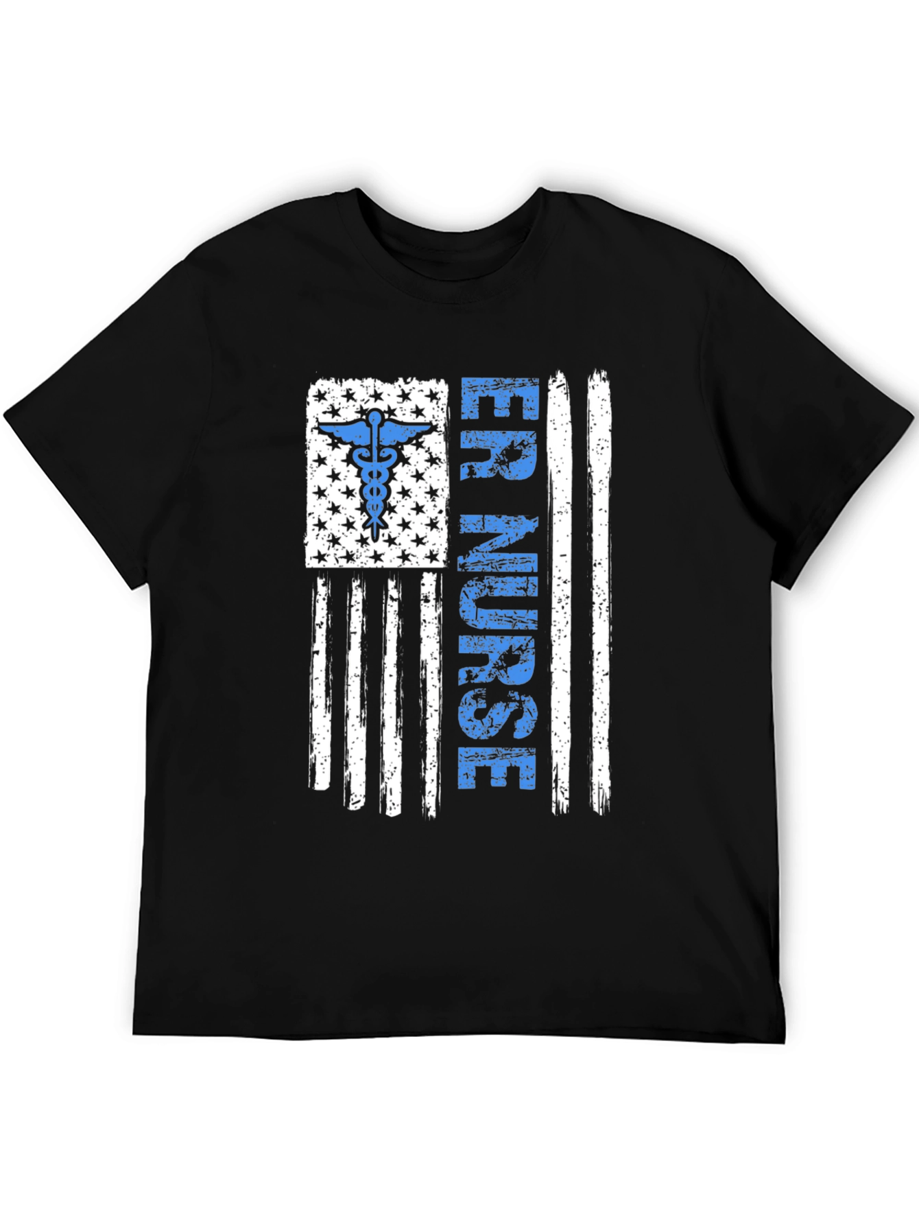 ER Nurse American Flag Graphic Tee