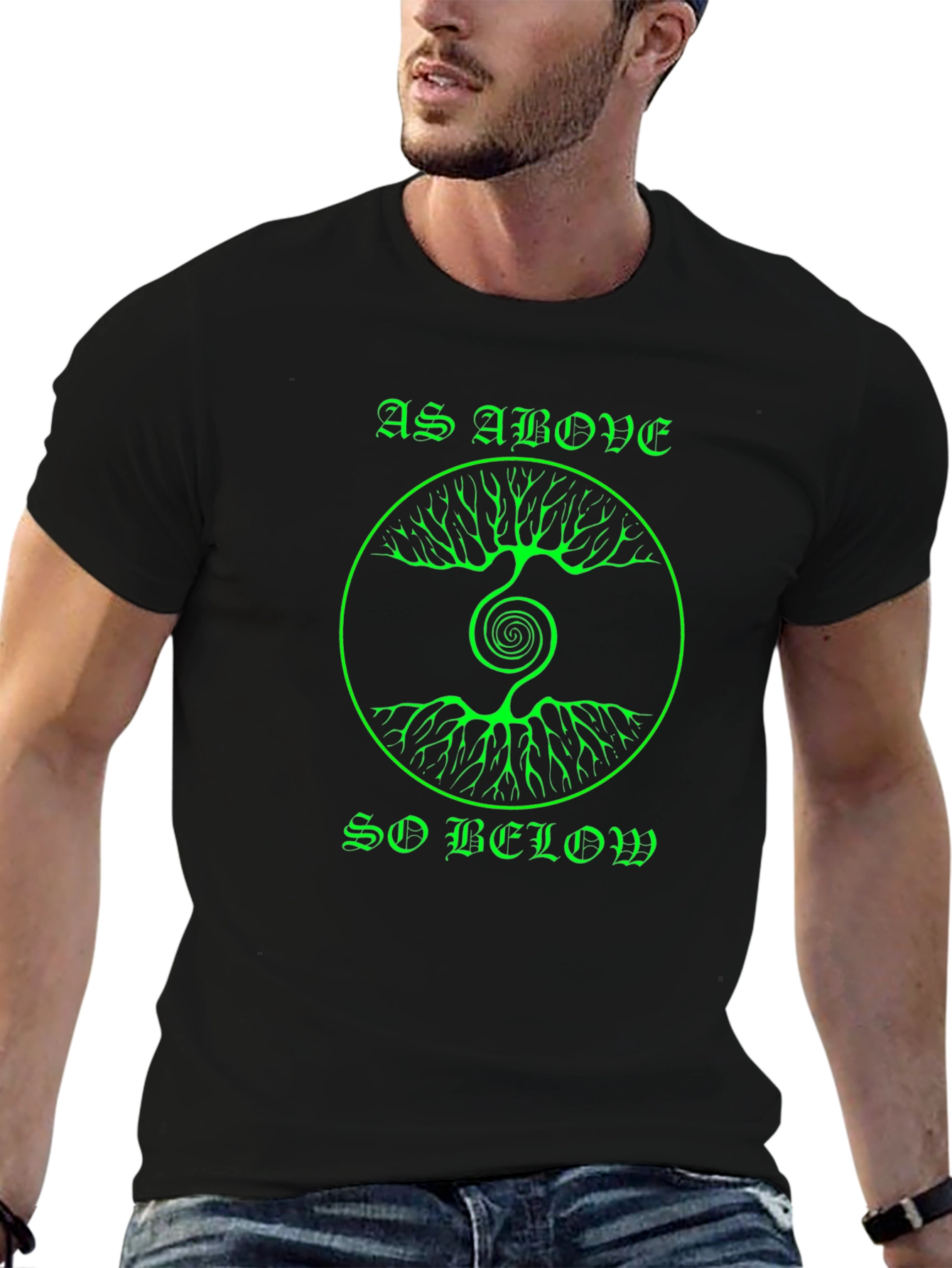 As Above So Below Tree Graphic T-Shirt