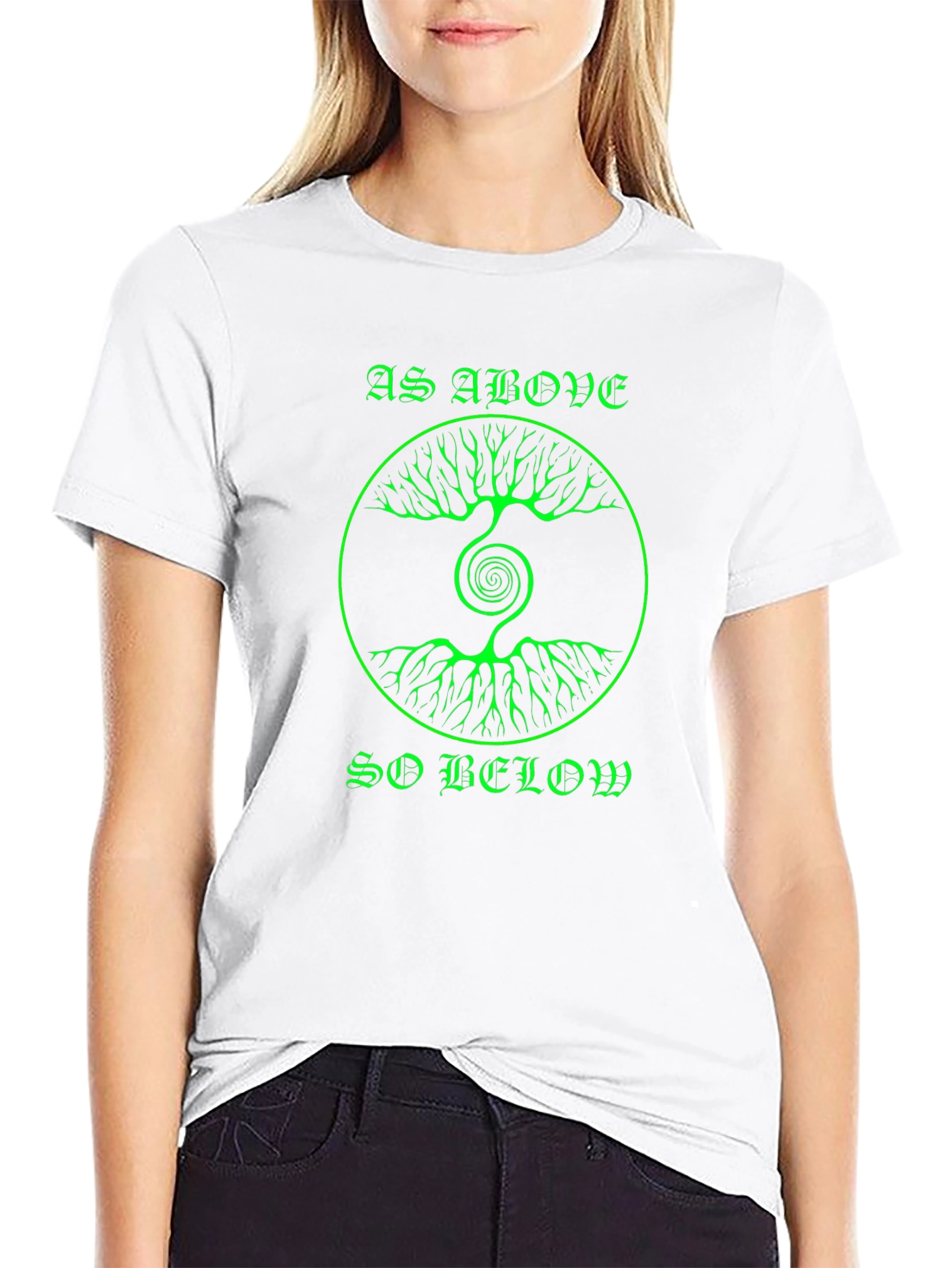 As Above So Below Tree Graphic T-Shirt