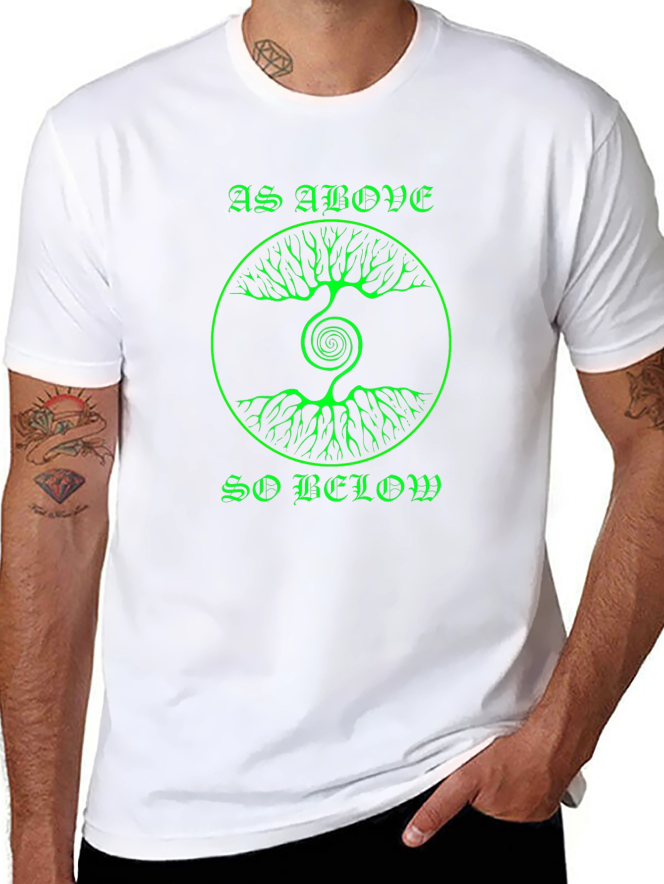 As Above So Below Tree Graphic T-Shirt