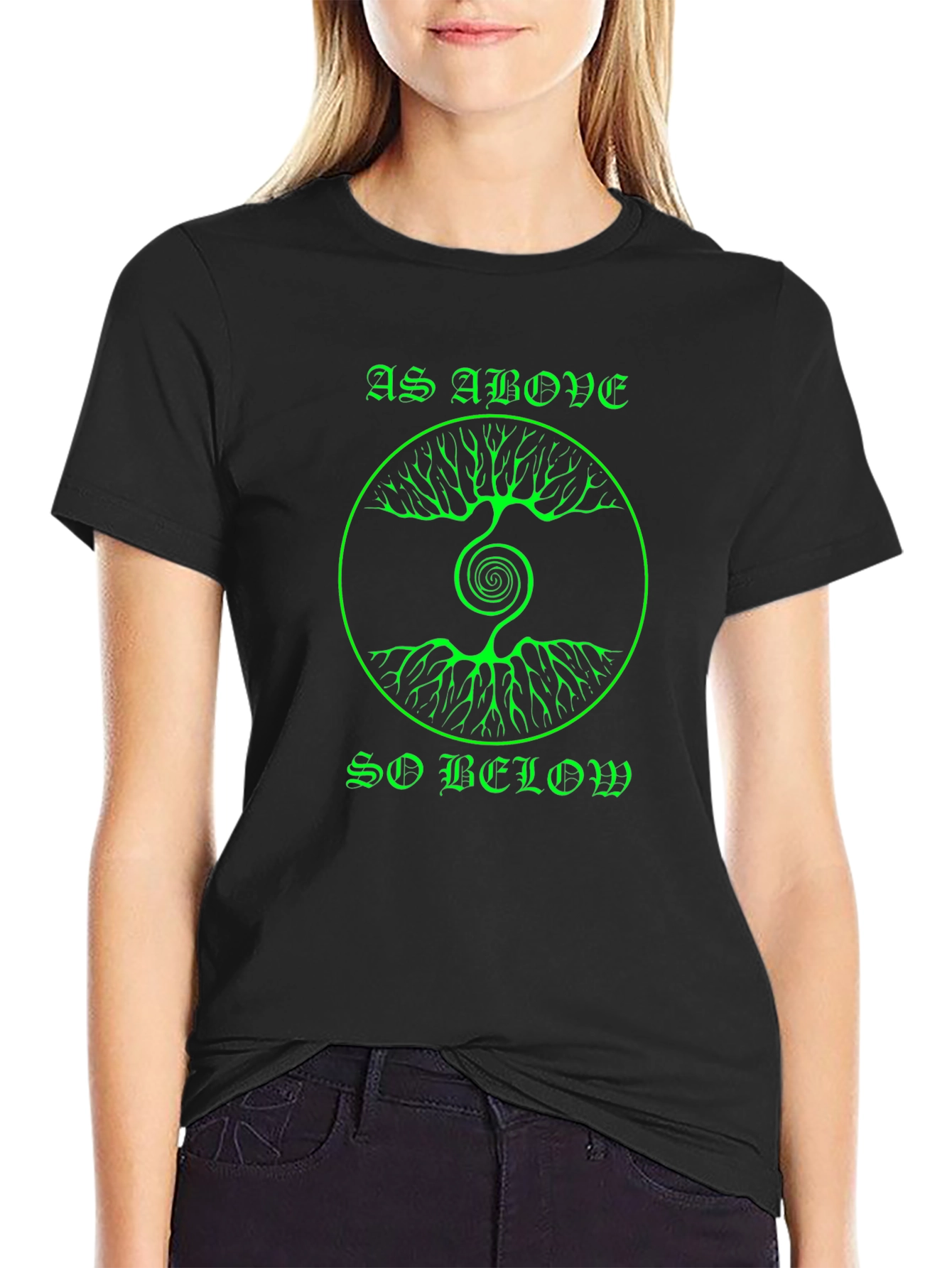 As Above So Below Tree Graphic T-Shirt