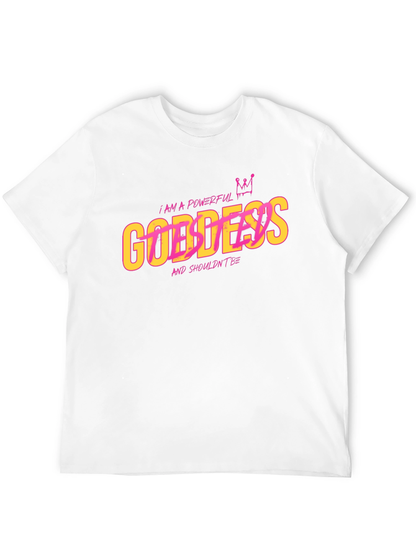 Powerful Goddess Graphic T-Shirt - Black