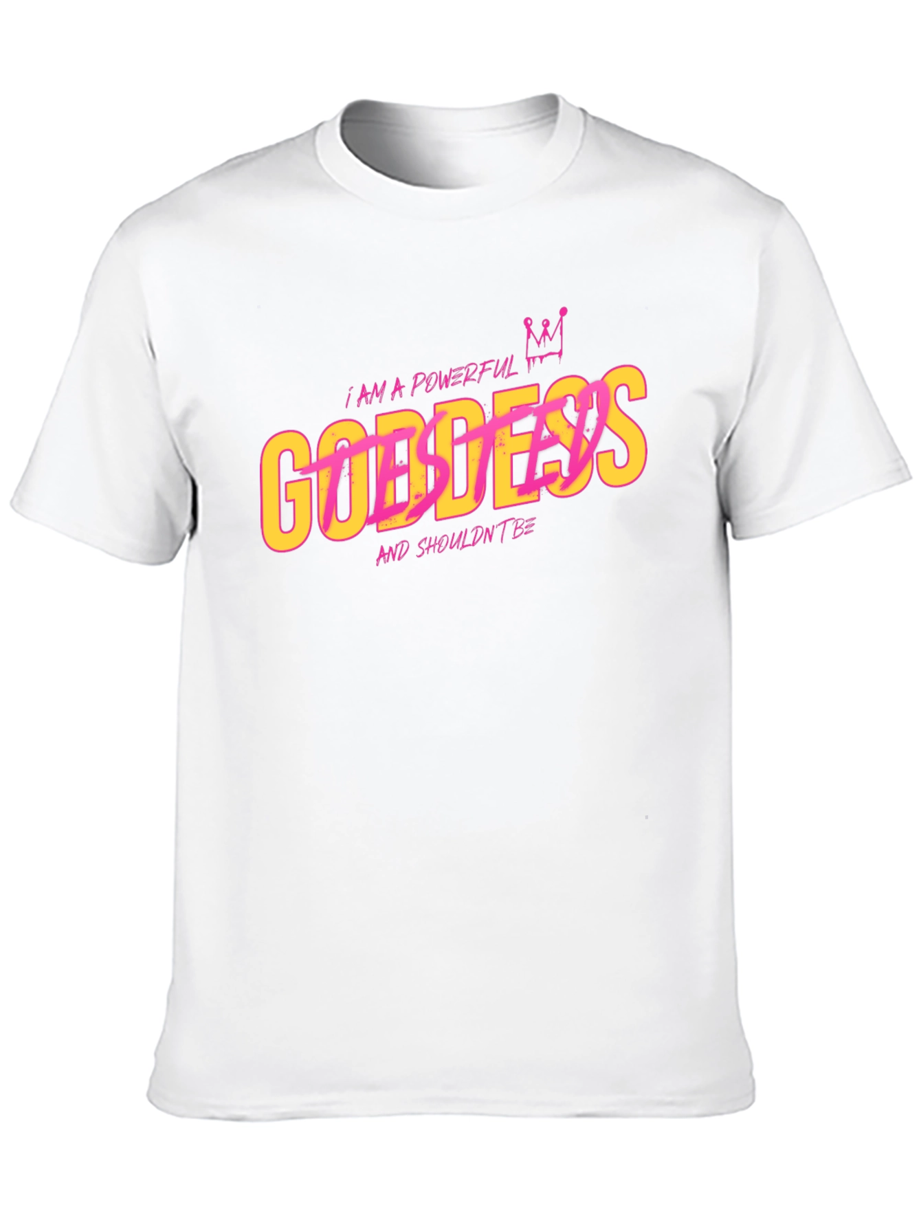 Powerful Goddess Graphic T-Shirt - Black