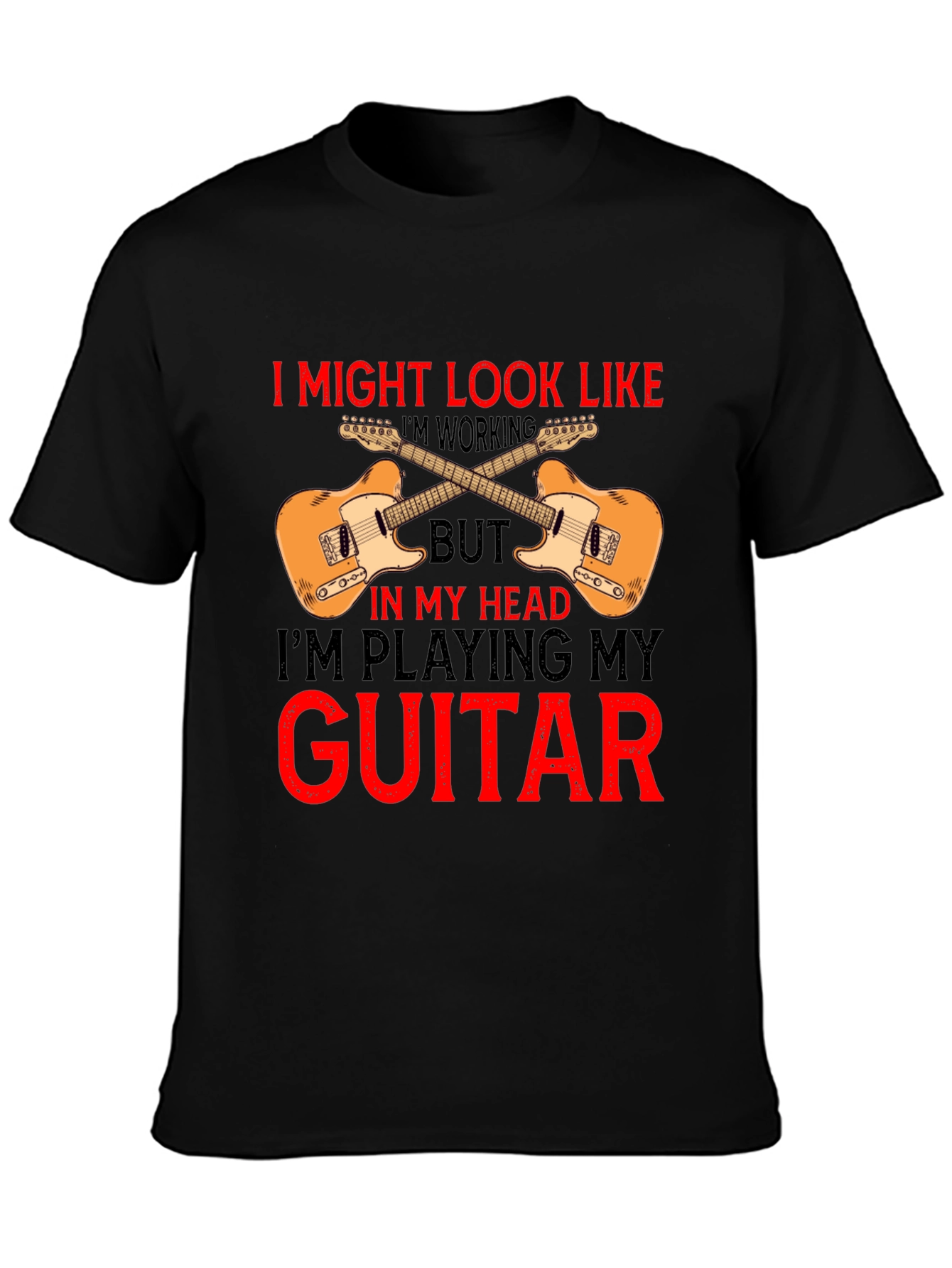 Guitar Lover T-Shirt - Im Playing My Guitar