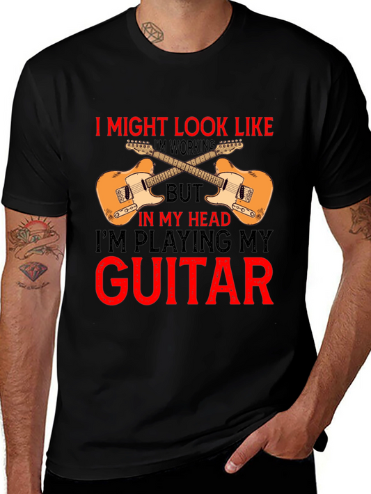 Guitar Lover T-Shirt - Im Playing My Guitar