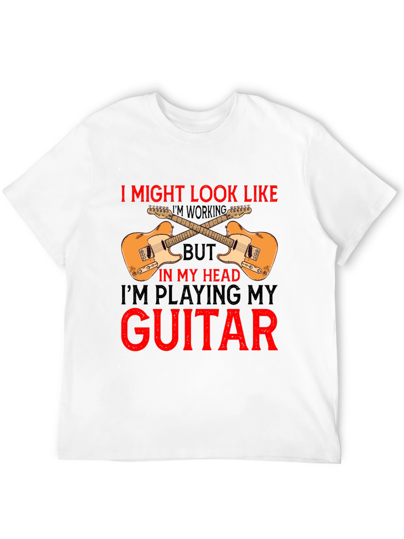 Guitar Lover T-Shirt - Im Playing My Guitar
