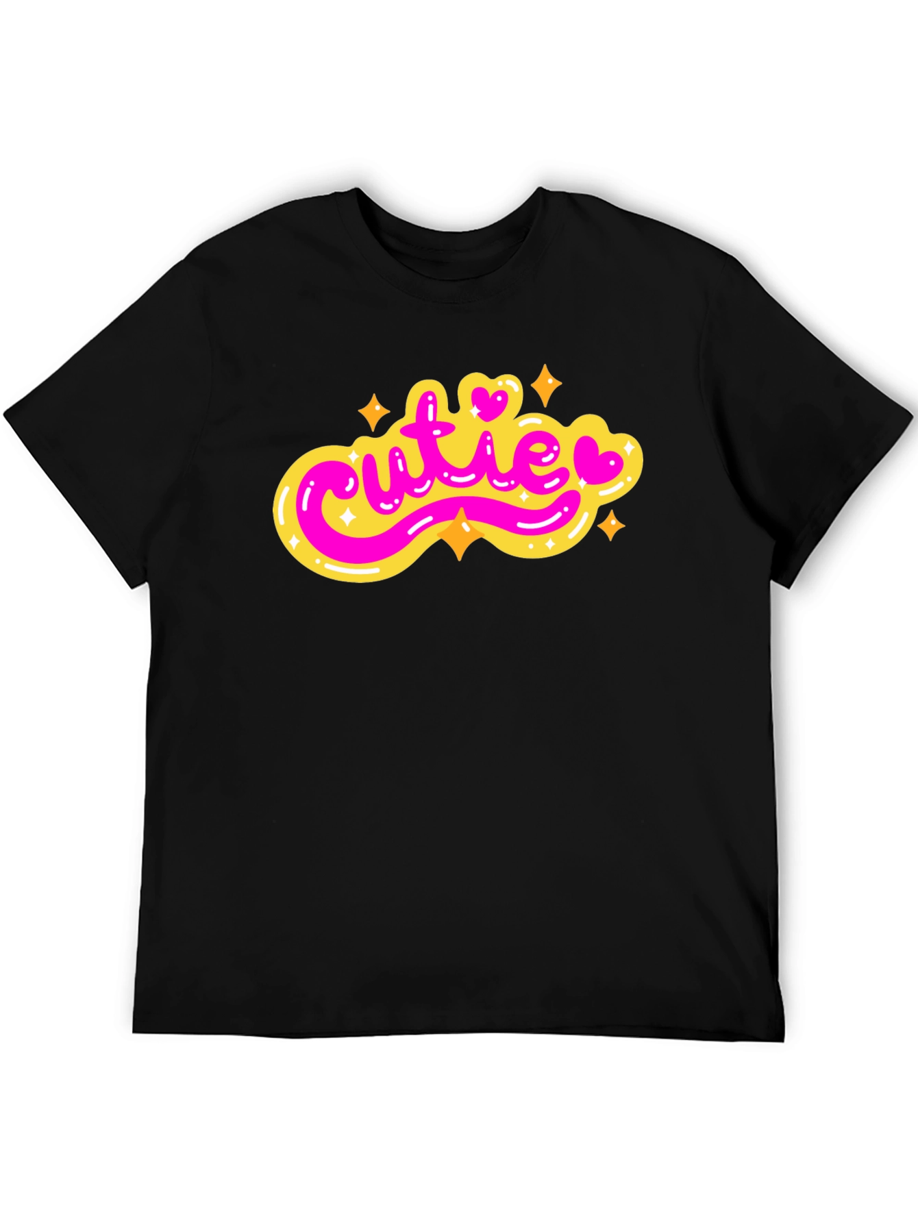 Cutie Graphic Tee - Stylish Black T-Shirt