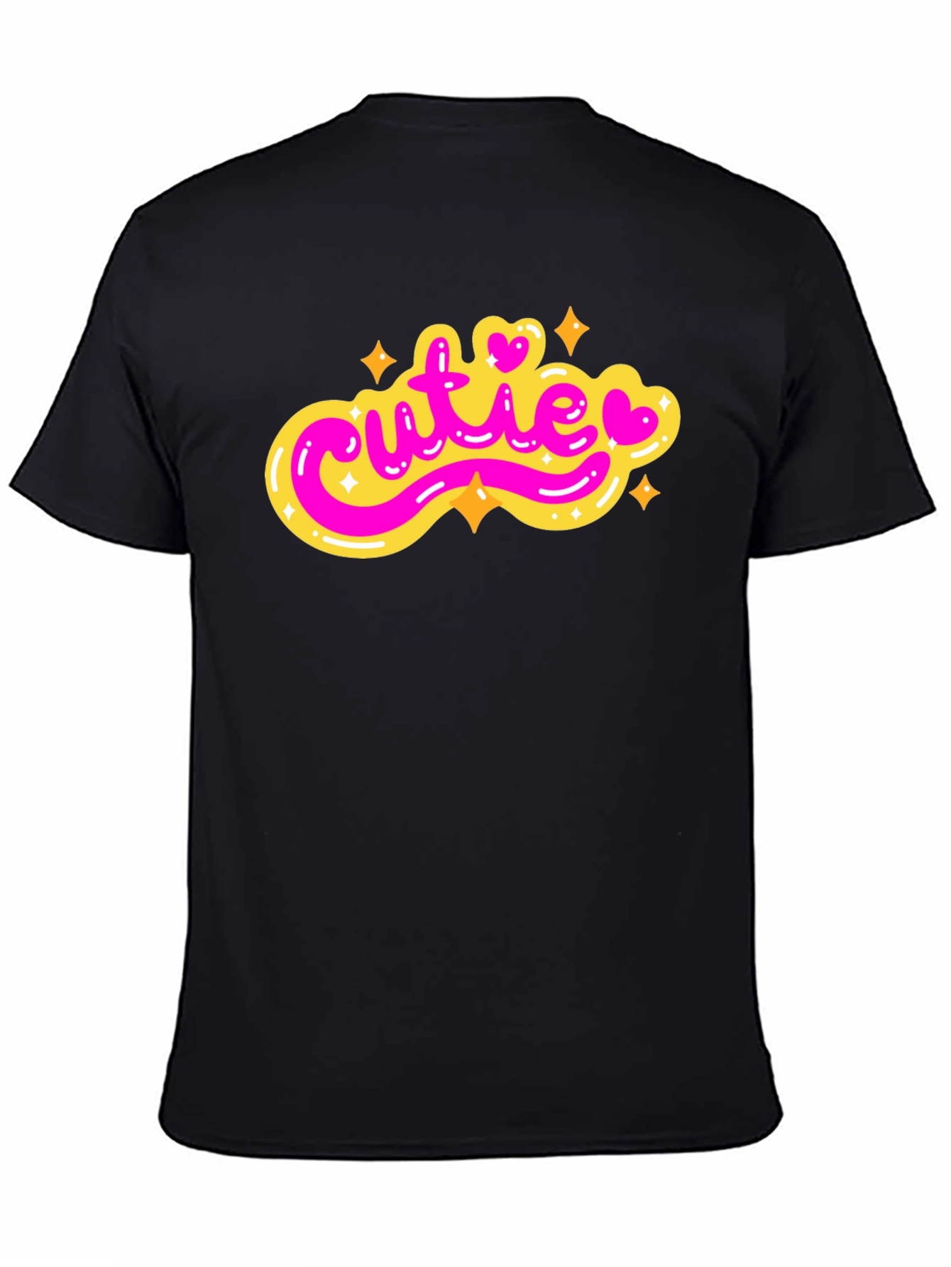 Cutie Graphic Tee - Stylish Black T-Shirt