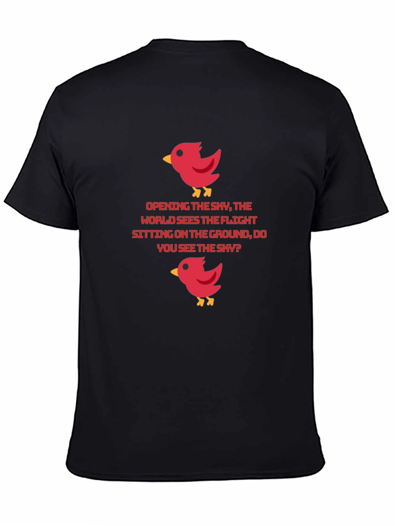 Bird Graphic T-Shirt - Poetic Statement Tee