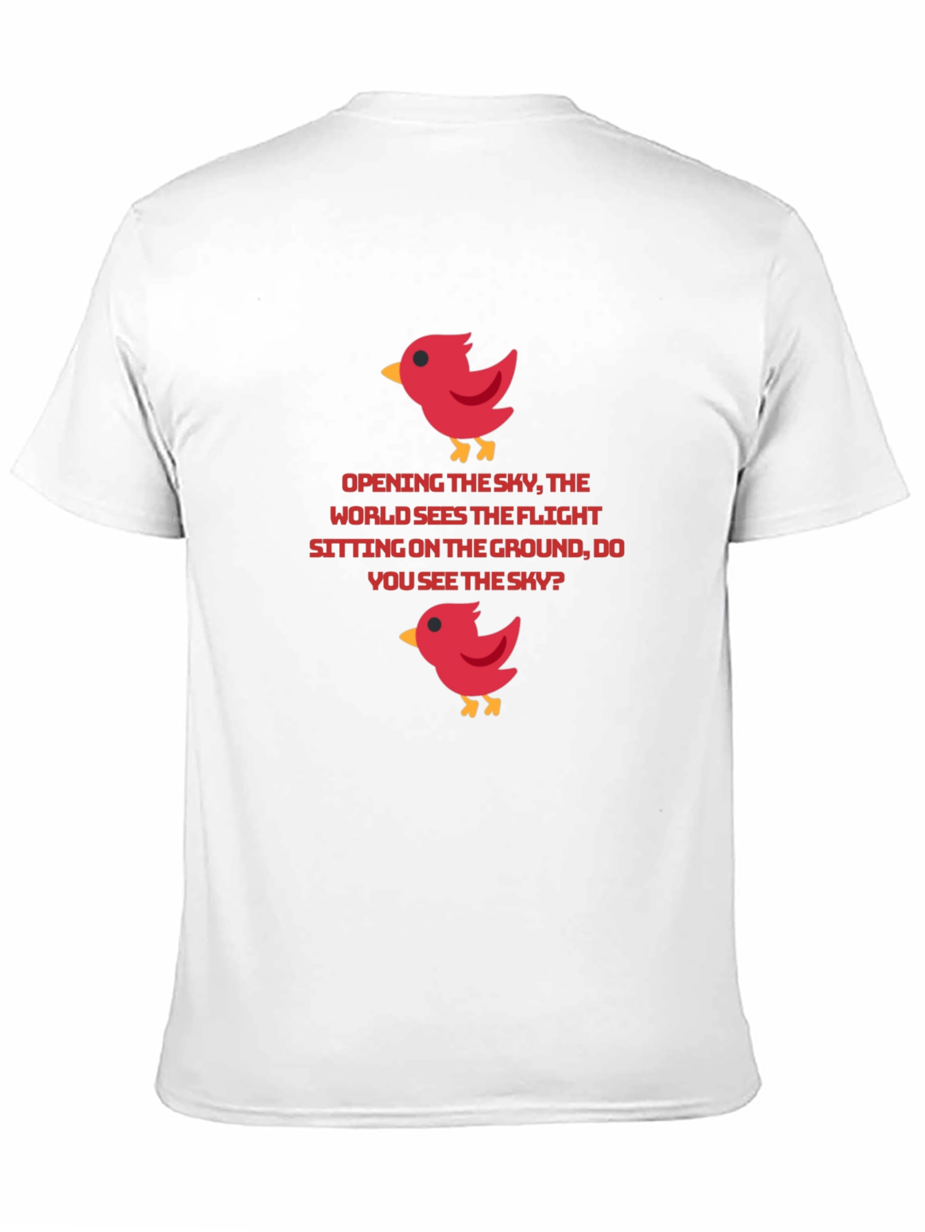 Bird Graphic T-Shirt - Poetic Statement Tee