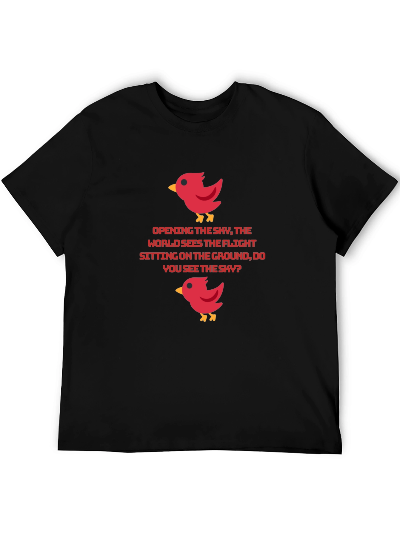 Bird Graphic T-Shirt - Poetic Statement Tee