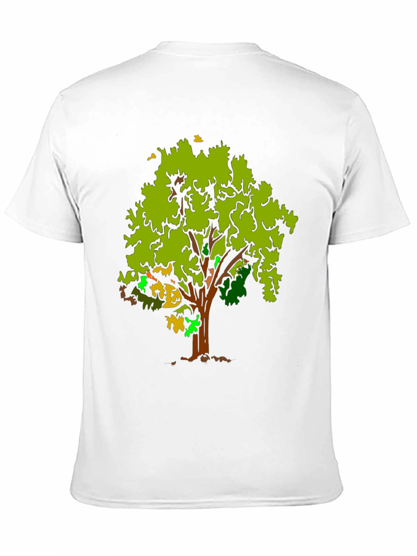 Tree Graphic Black T-Shirt - Nature Inspired Design