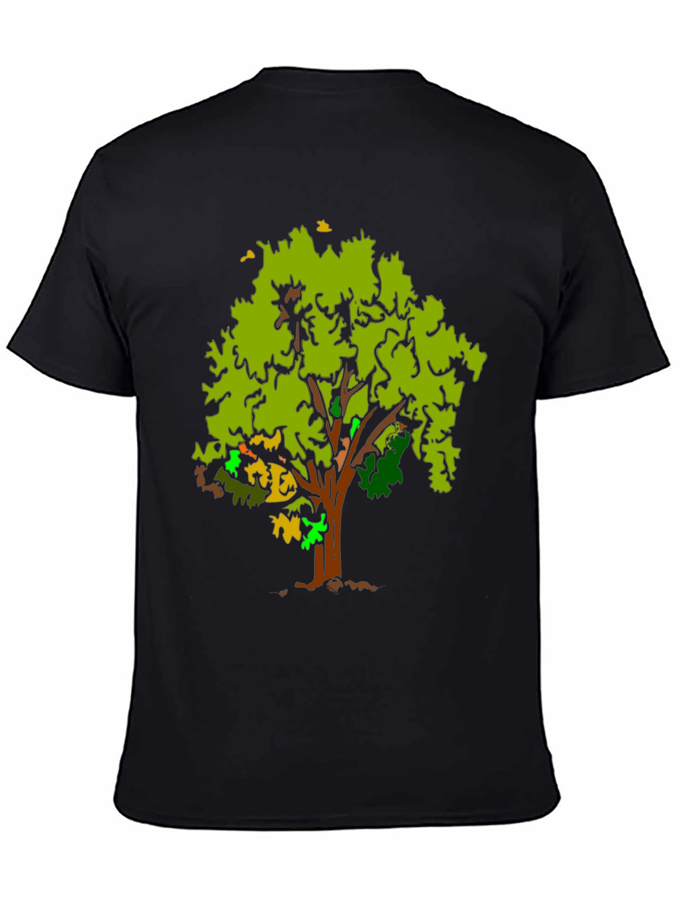 Tree Graphic Black T-Shirt - Nature Inspired Design