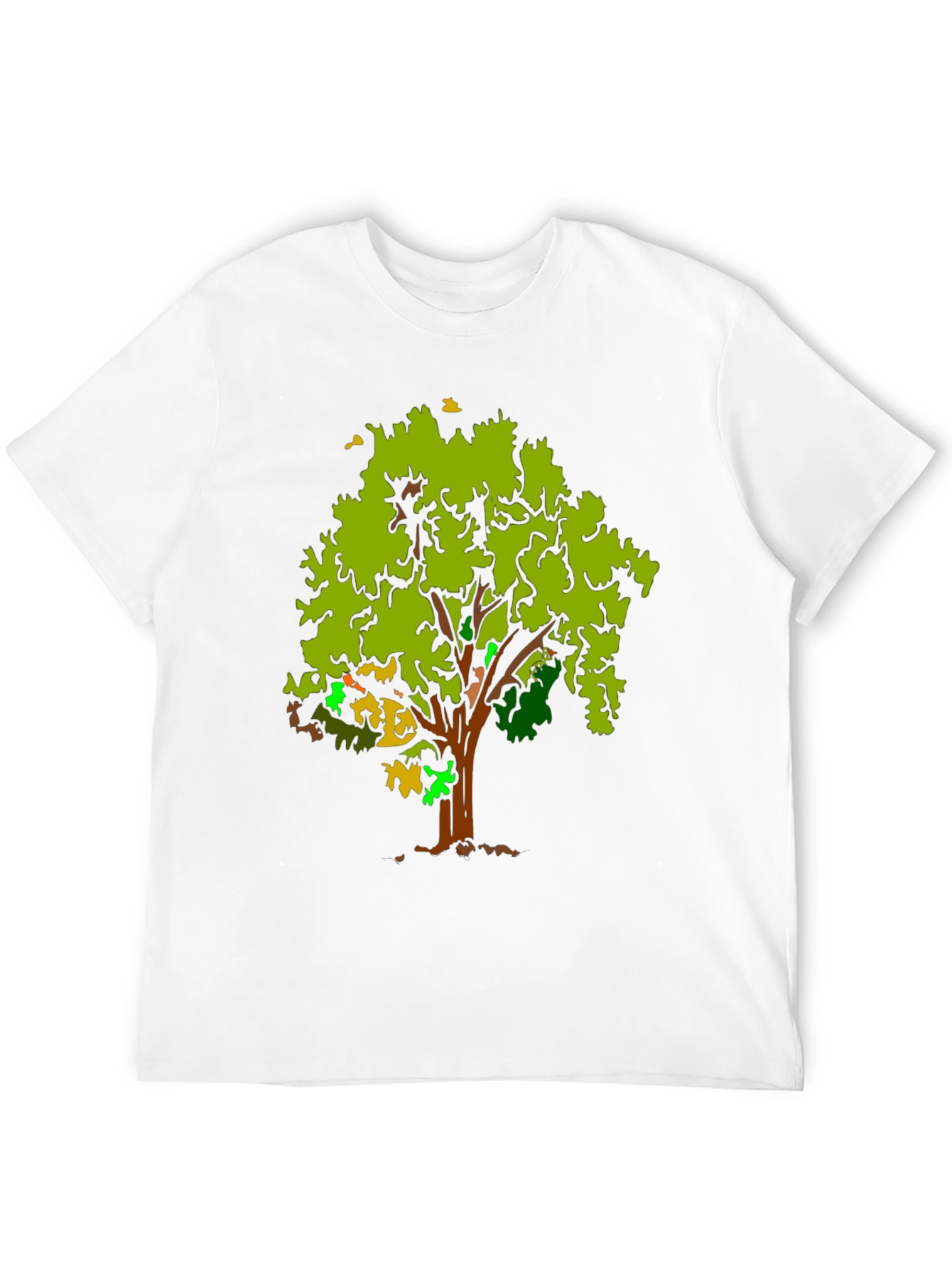 Tree Graphic Black T-Shirt - Nature Inspired Design