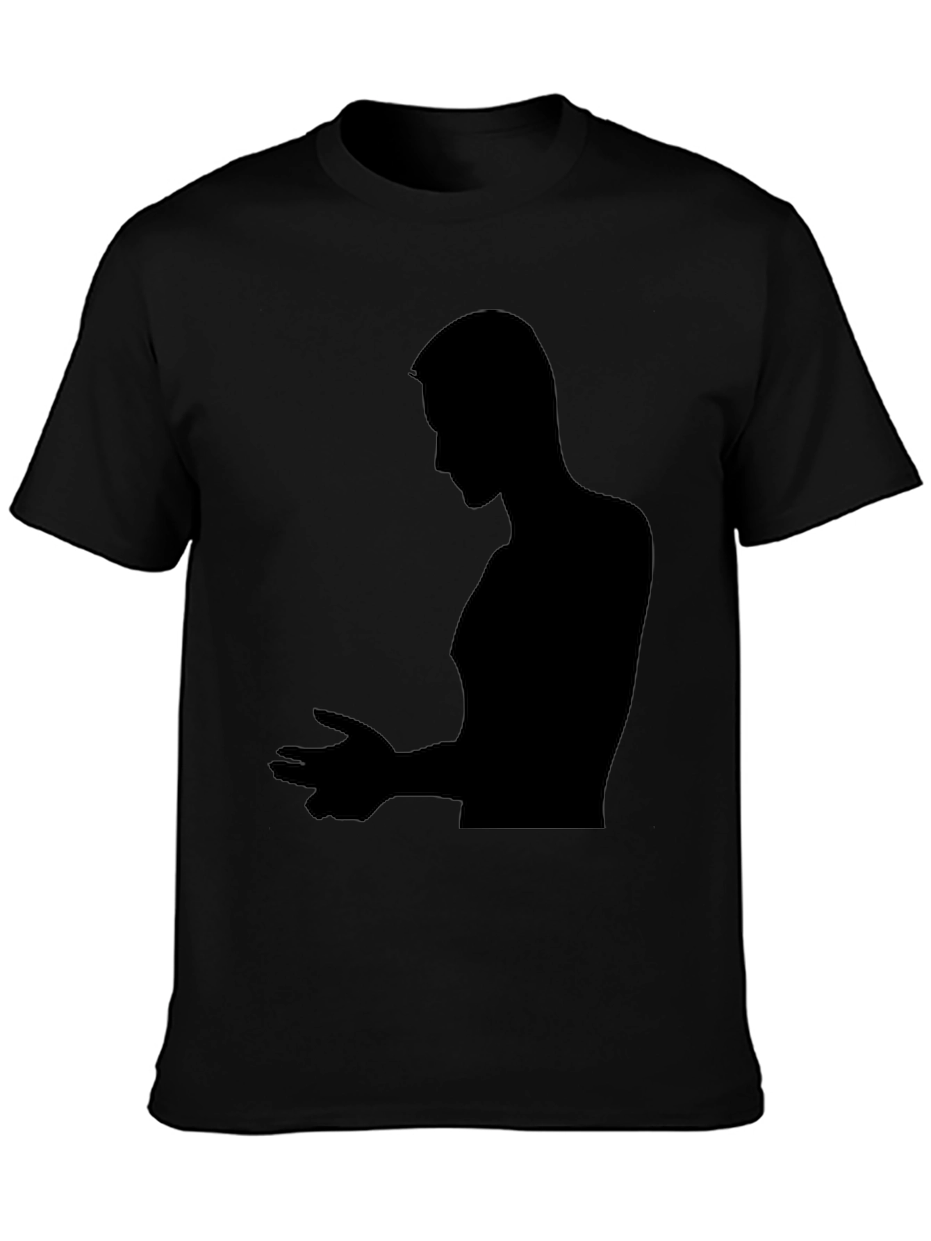 Silhouette Man Black T-Shirt