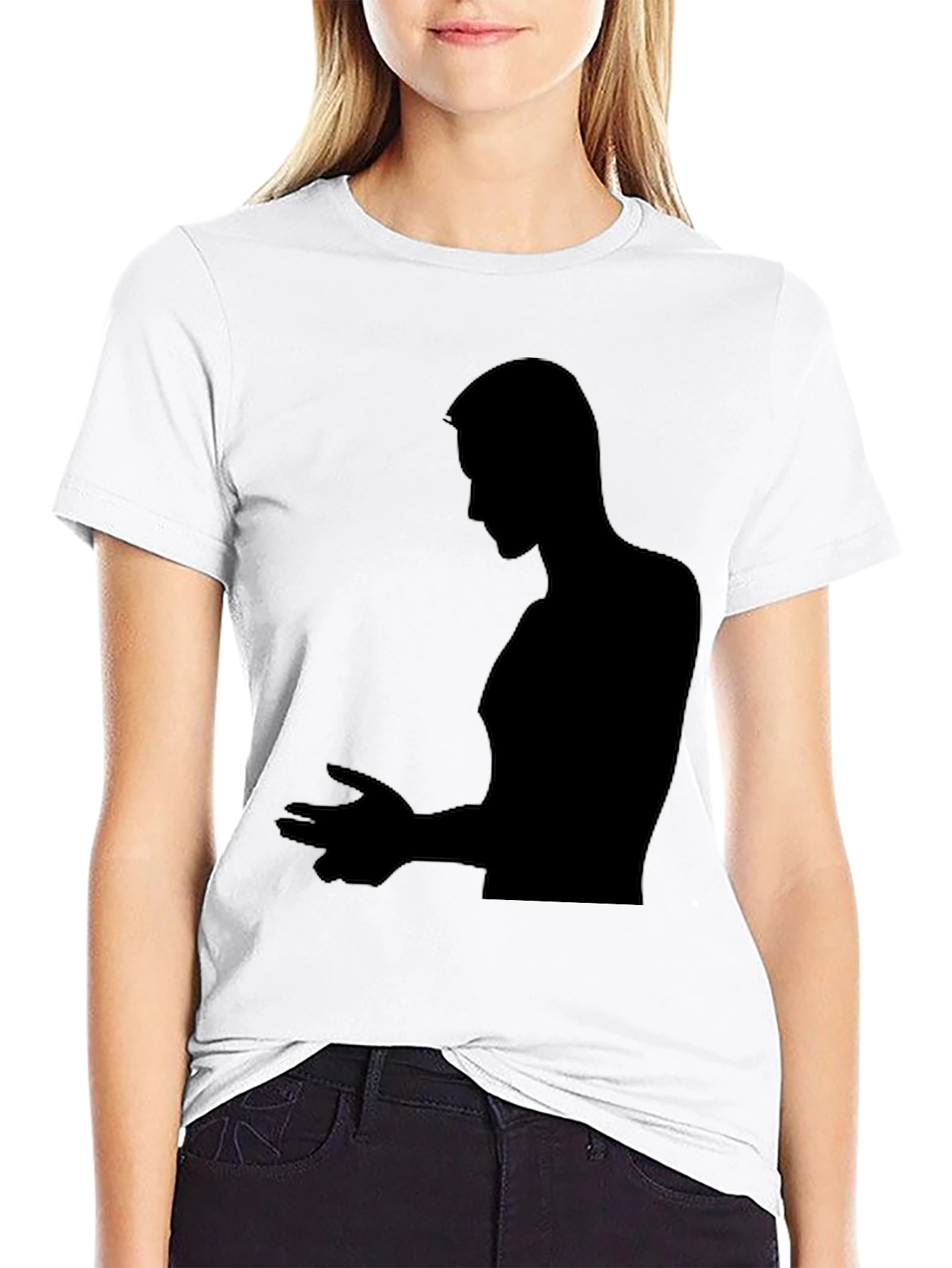 Silhouette Man Black T-Shirt