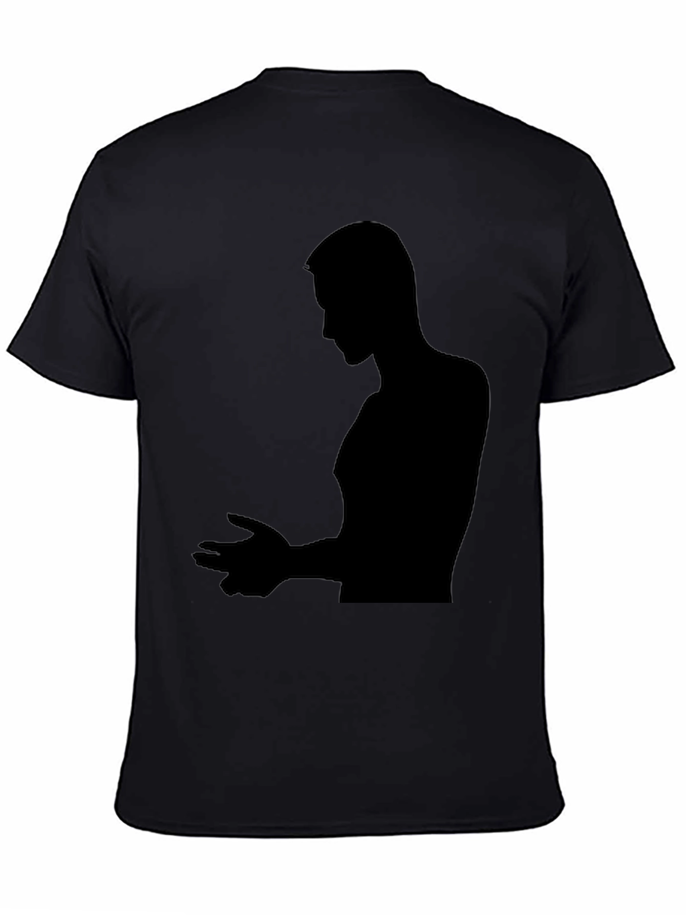 Silhouette Man Black T-Shirt