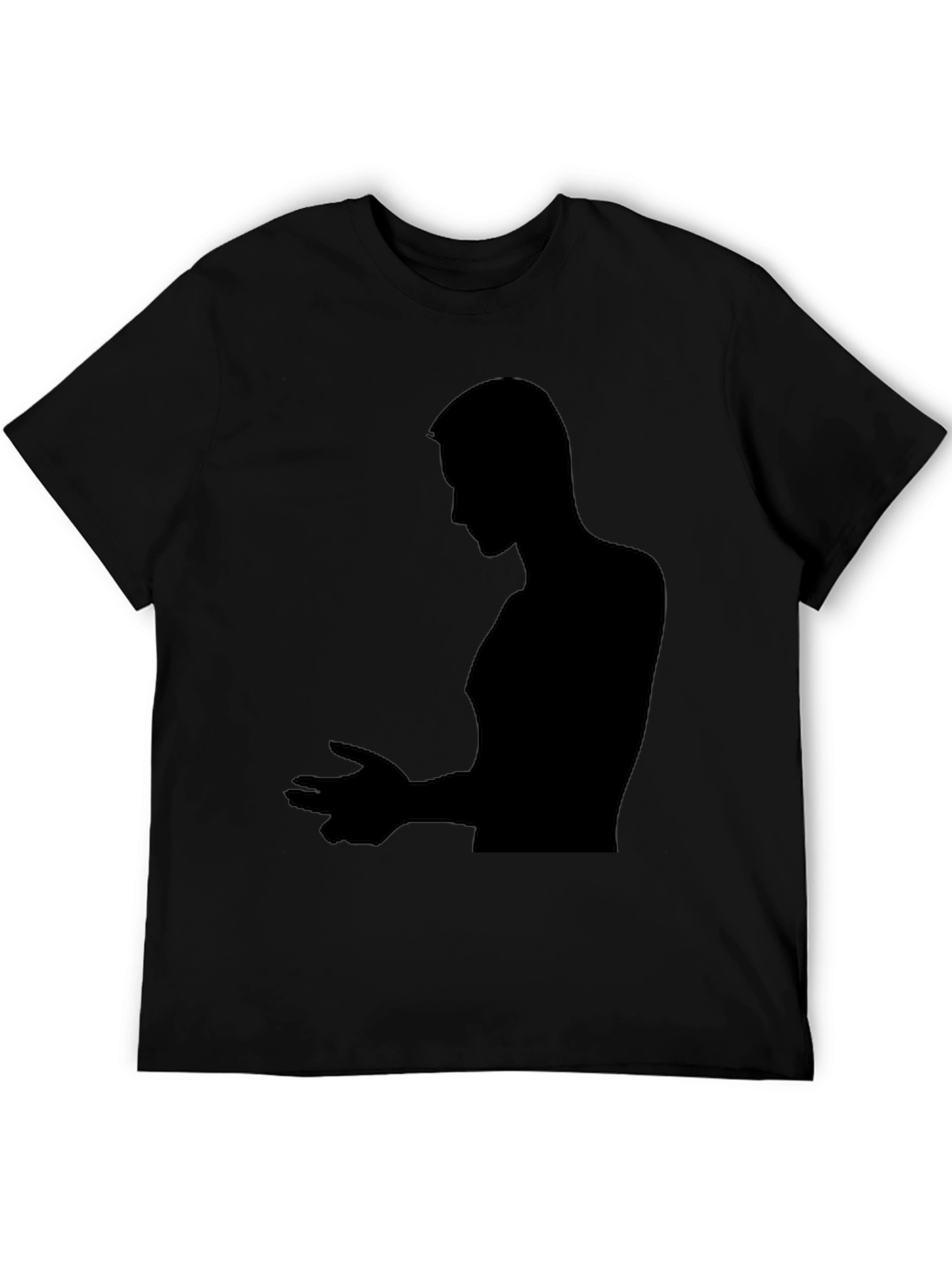 Silhouette Man Black T-Shirt