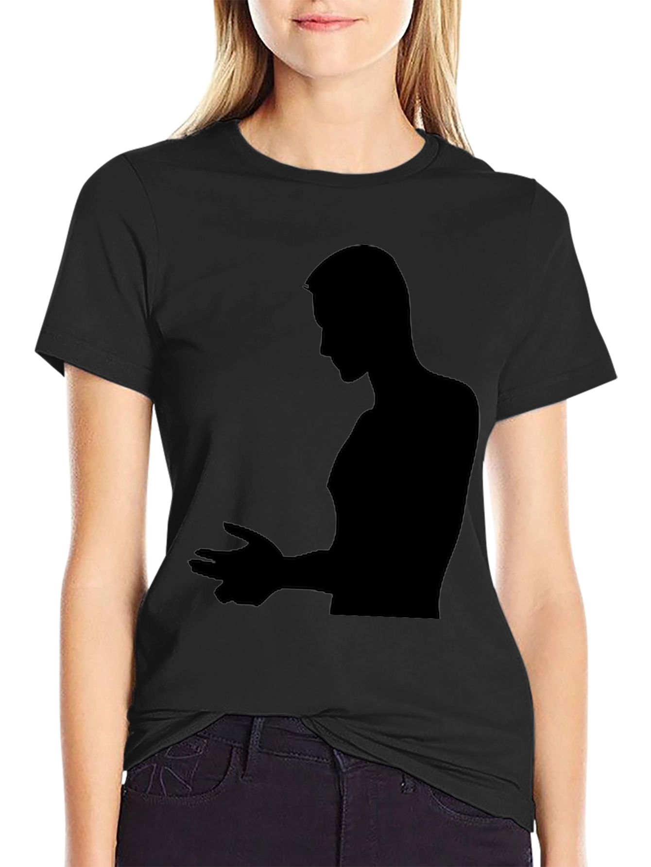 Silhouette Man Black T-Shirt