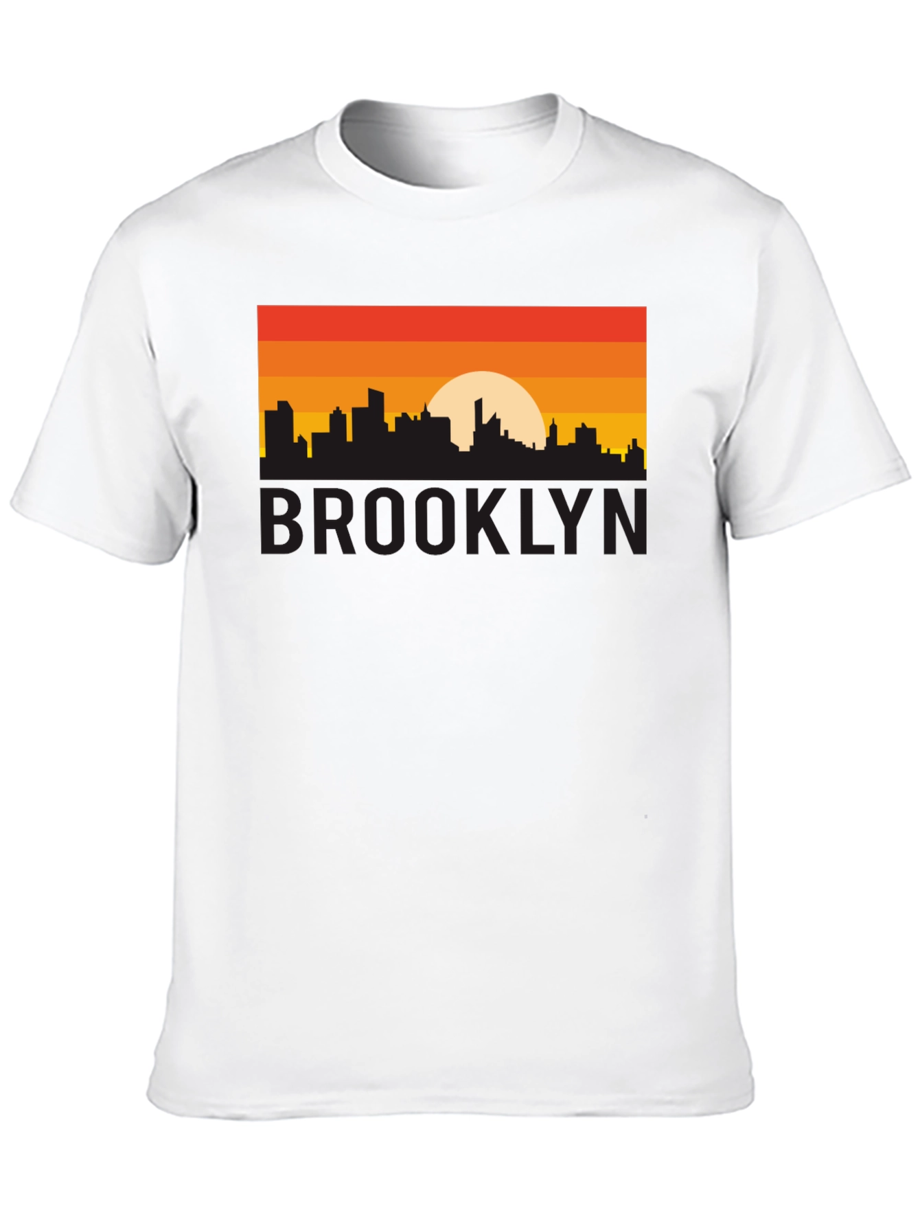 Brooklyn Sunset Graphic Tee - Black