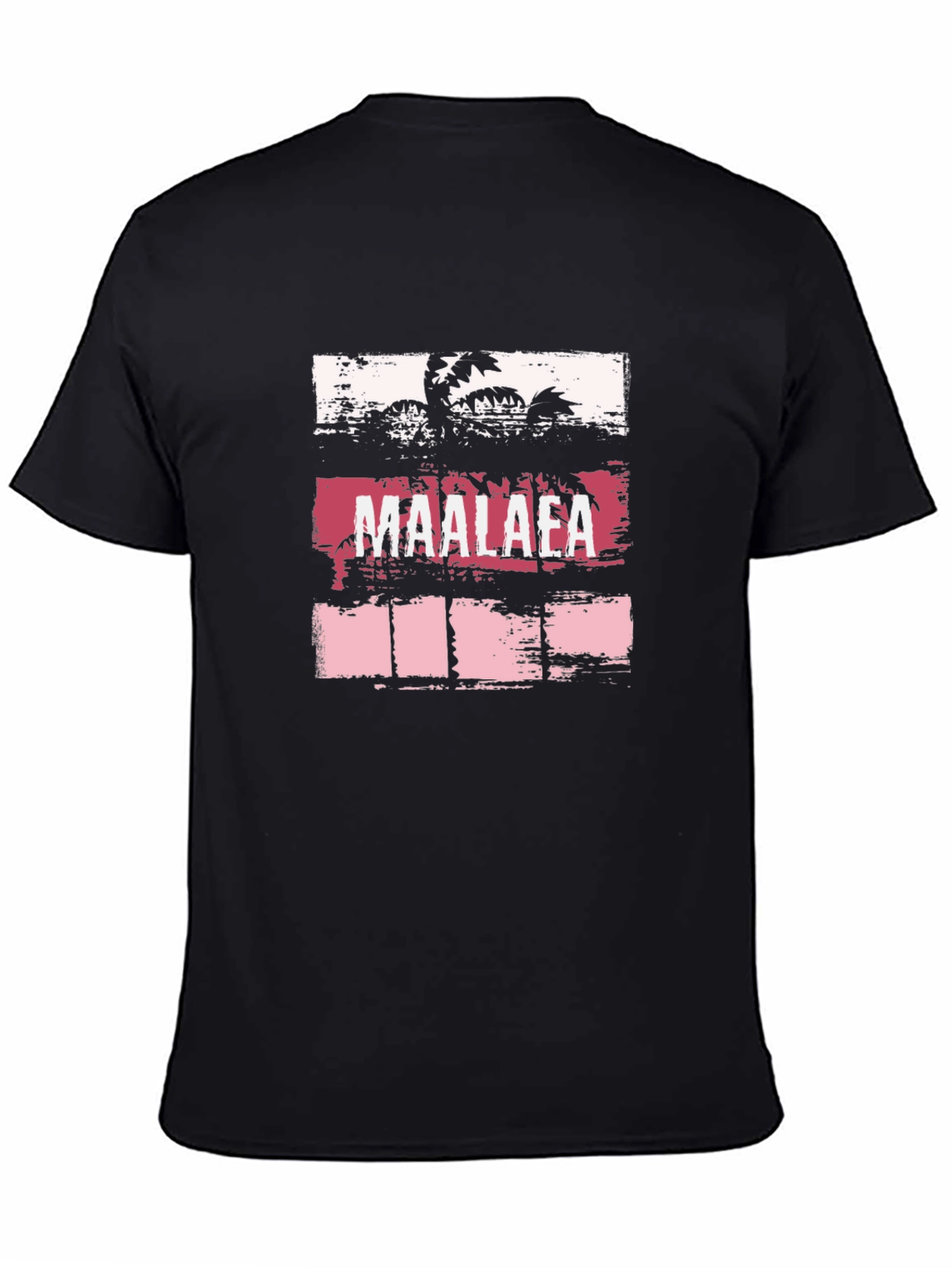 Maalaea Palm Tree Graphic T-Shirt - Black