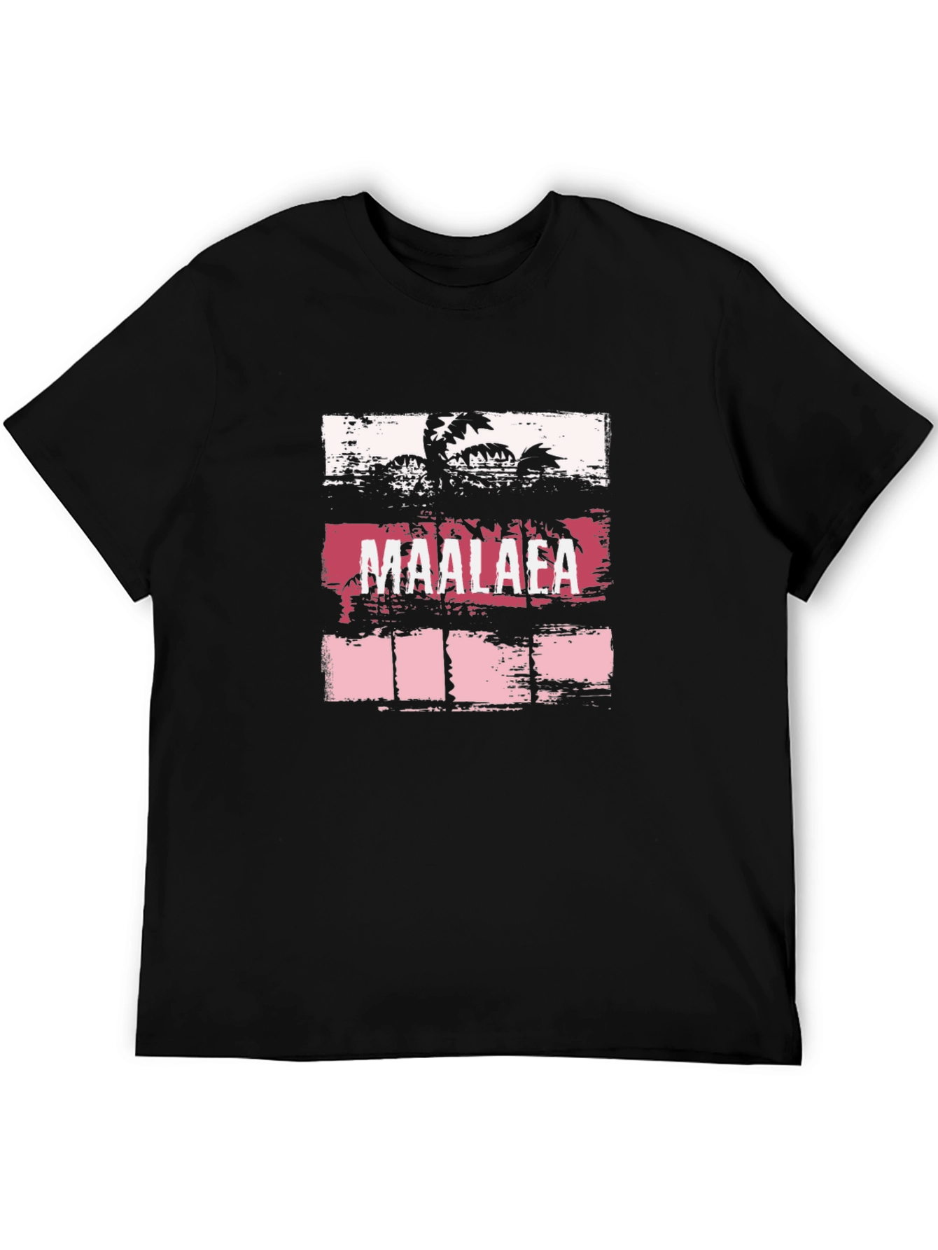 Maalaea Palm Tree Graphic T-Shirt - Black