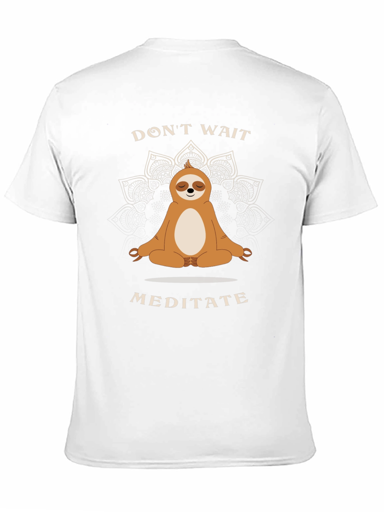 Meditating Sloth Graphic Tee - Relax and Unwind