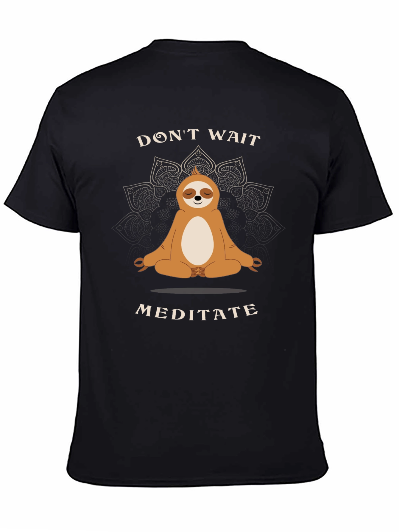 Meditating Sloth Graphic Tee - Relax and Unwind