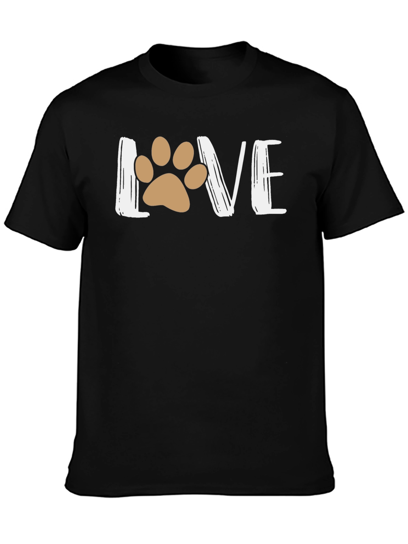 Love Paw Print Graphic T-Shirt