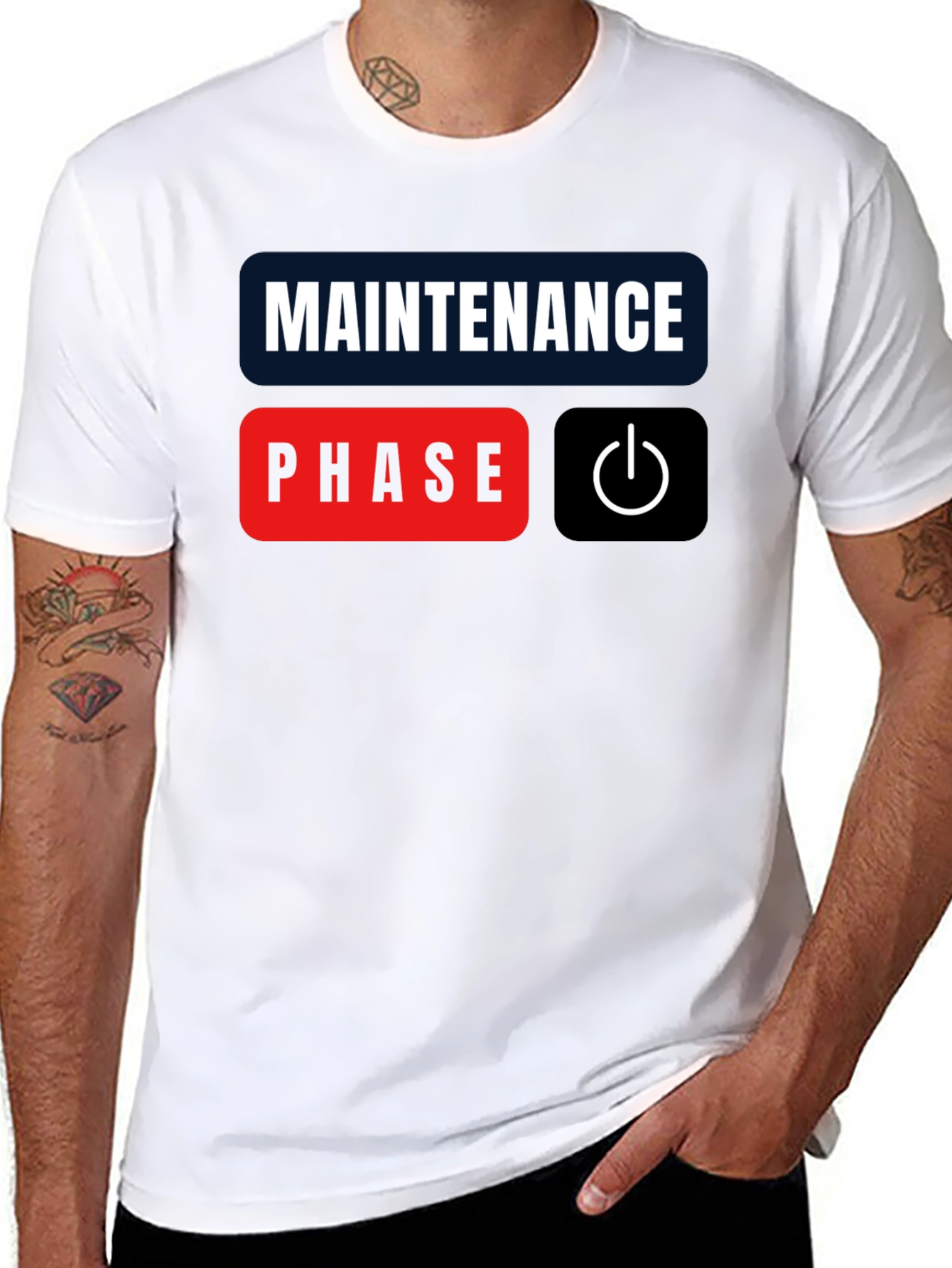 Maintenance Phase Mode On Black T-Shirt
