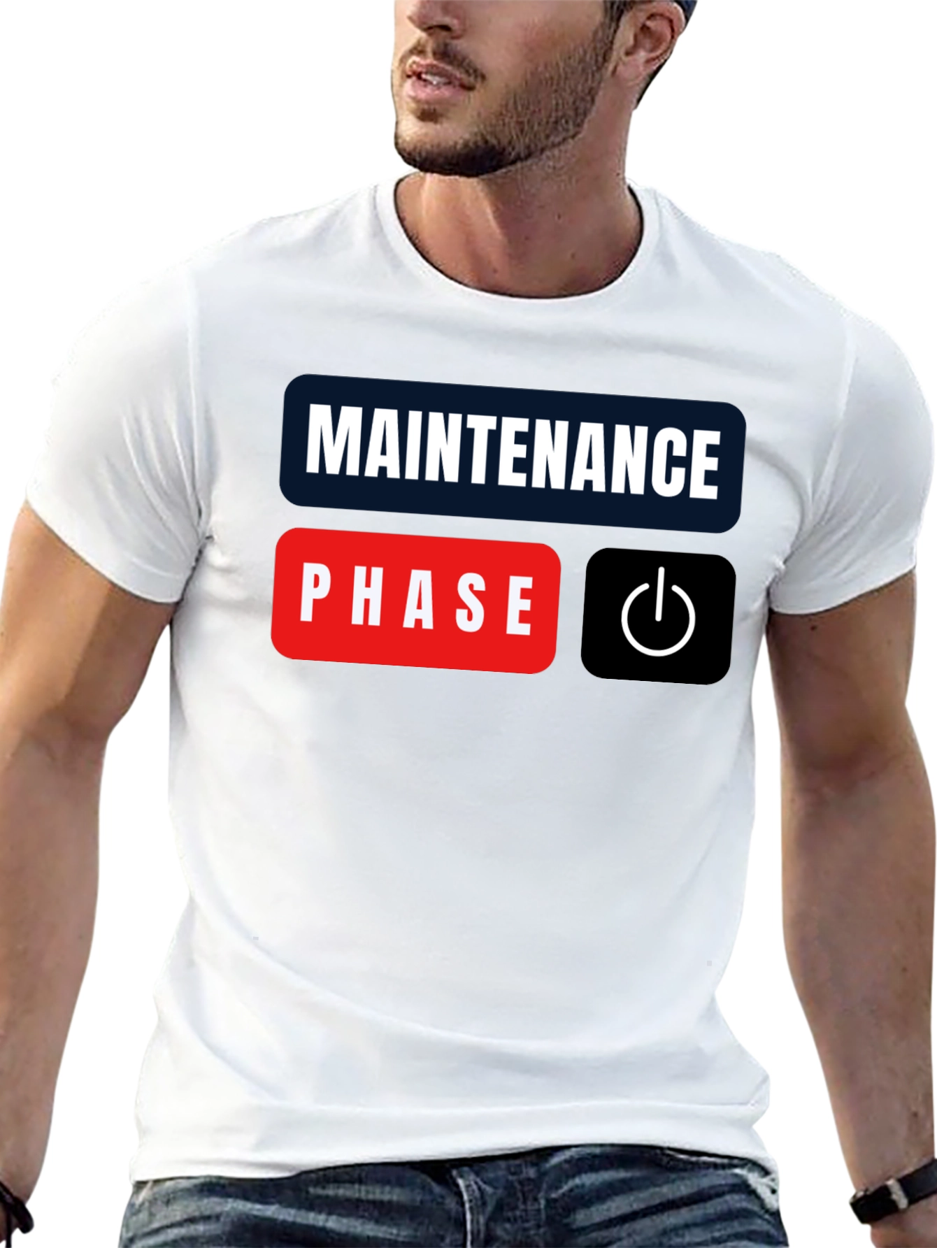 Maintenance Phase Mode On Black T-Shirt