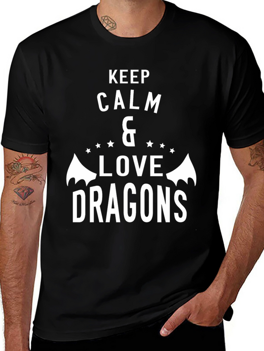 Keep Calm & Love Dragons T-Shirt