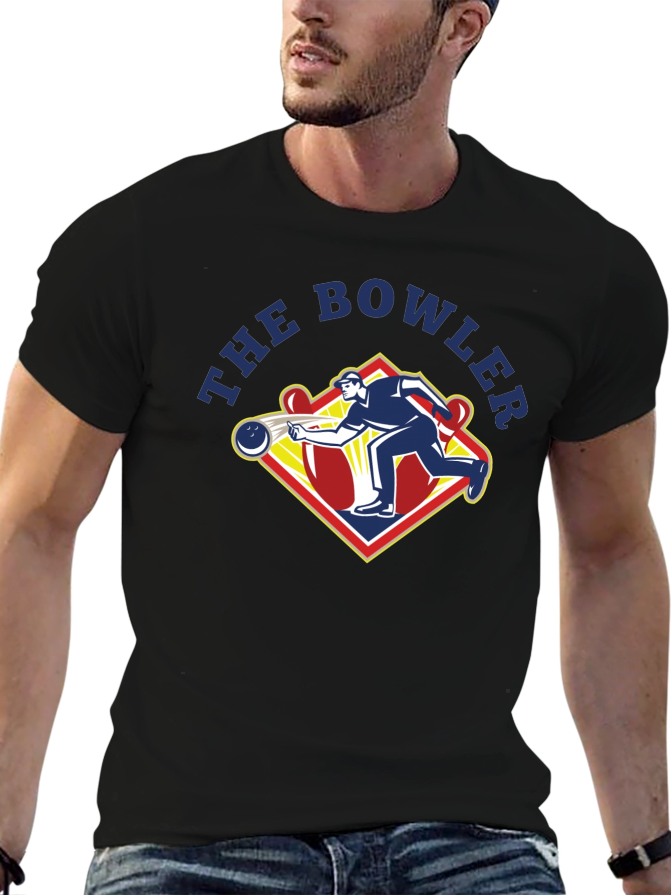The Bowler Graphic T-Shirt - Classic Bowling Design