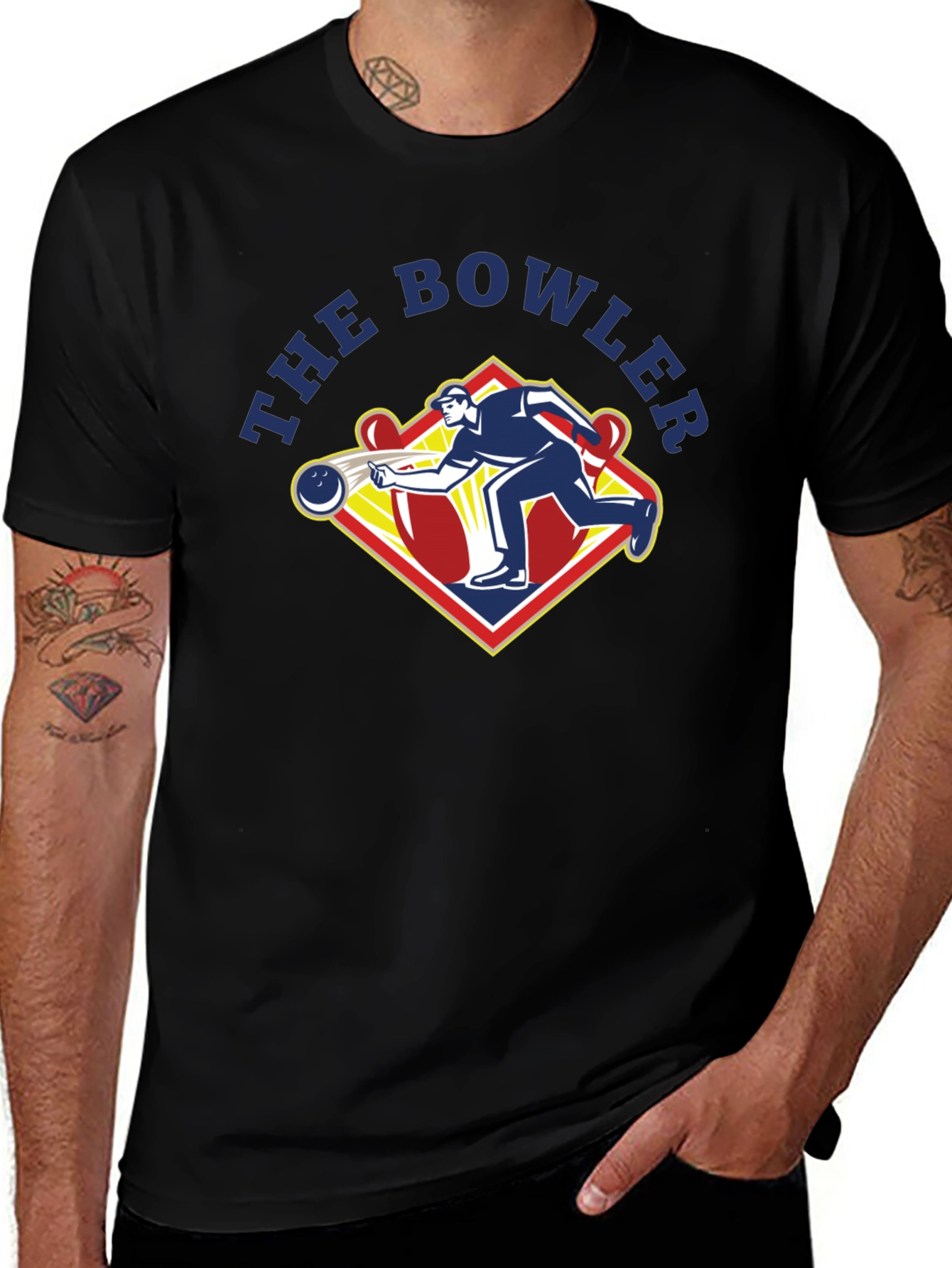 The Bowler Graphic T-Shirt - Classic Bowling Design