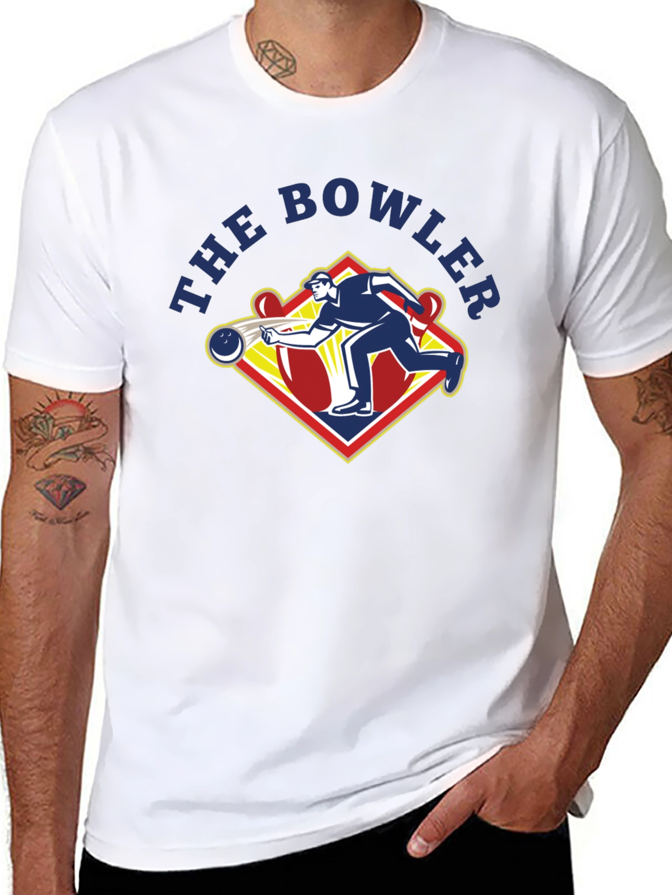 The Bowler Graphic T-Shirt - Classic Bowling Design