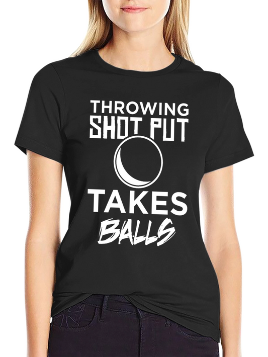 Throwing Shot Put Takes Balls Graphic Tee