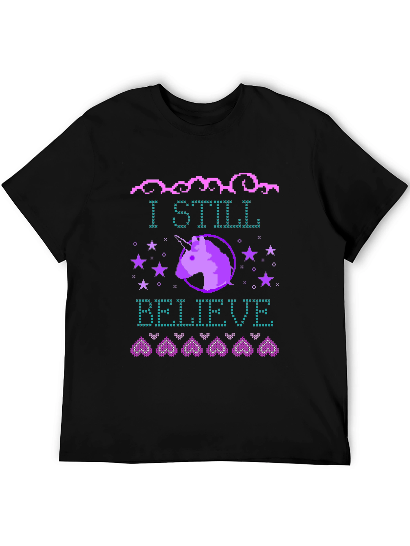 Unicorn I Still Believe Graphic T-Shirt