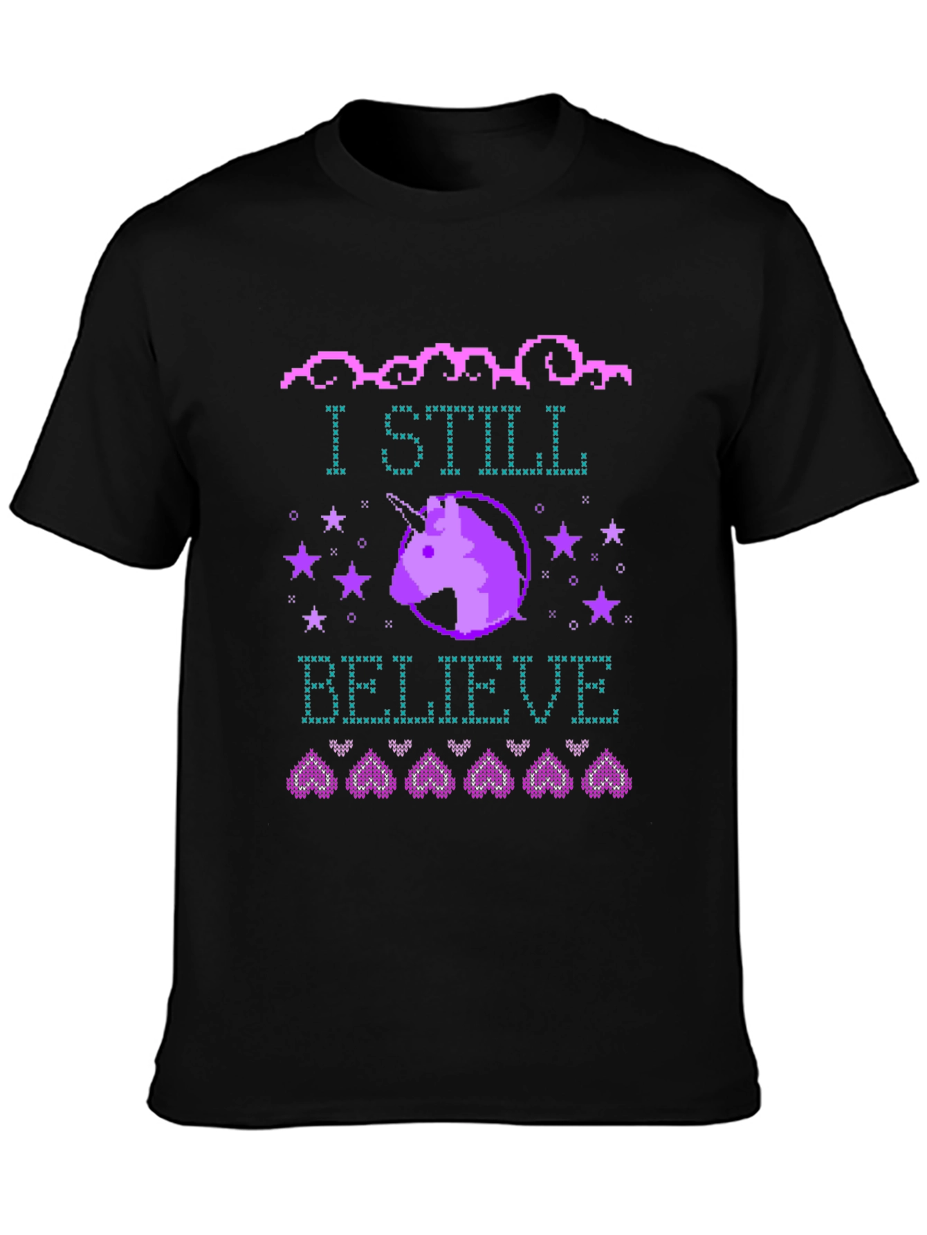 Unicorn I Still Believe Graphic T-Shirt