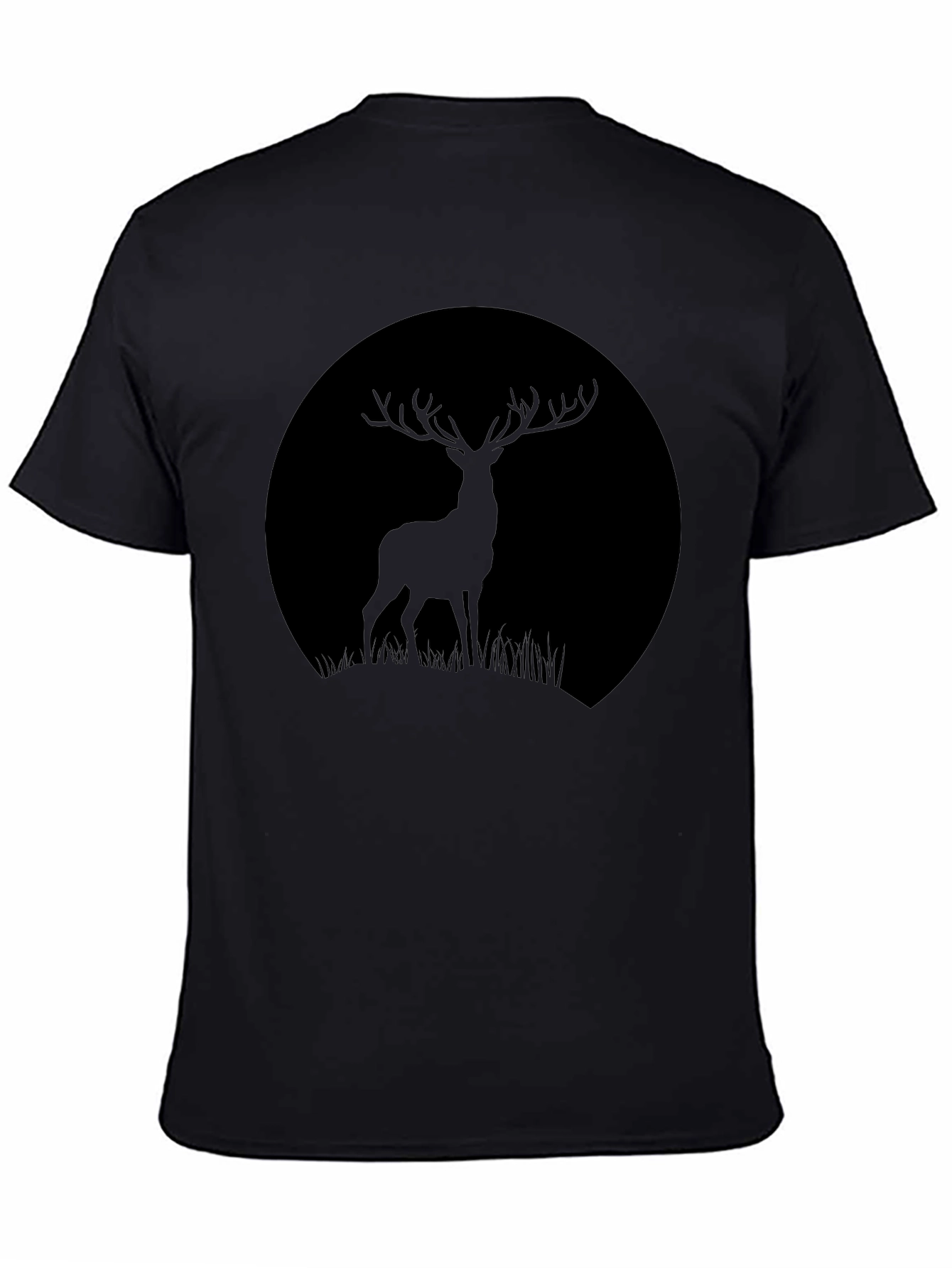 Deer Silhouette T-Shirt - Black Graphic Tee