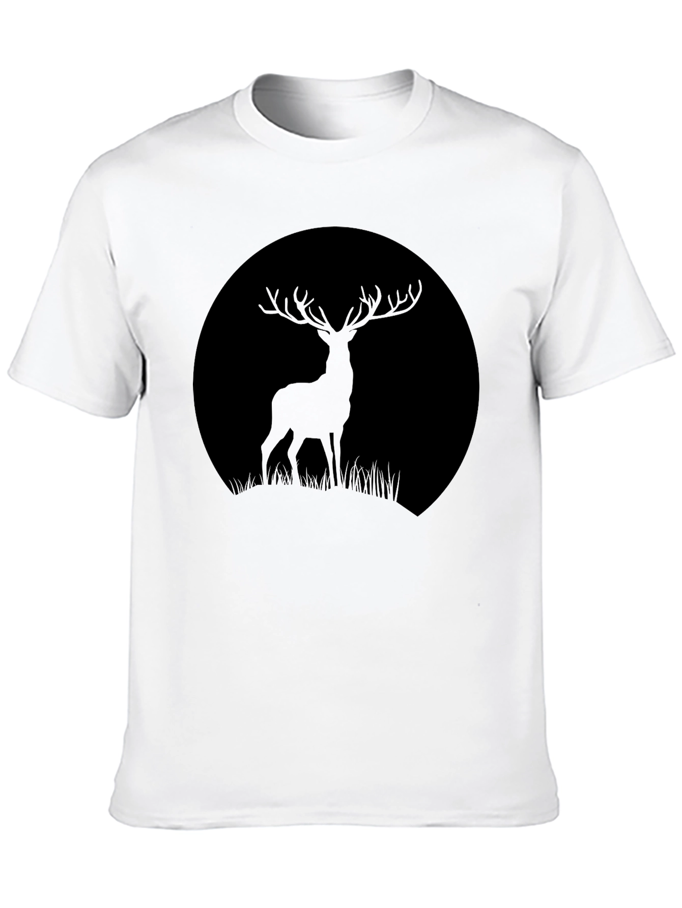 Deer Silhouette T-Shirt - Black Graphic Tee