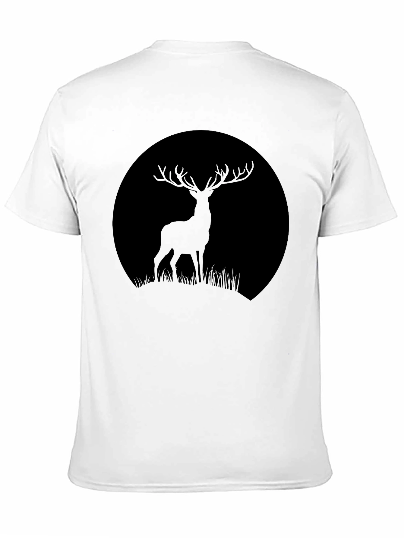 Deer Silhouette T-Shirt - Black Graphic Tee